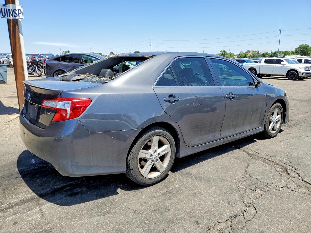 2012 Toyota Camry Se Серый vin: 4T1BF1FK4CU572025