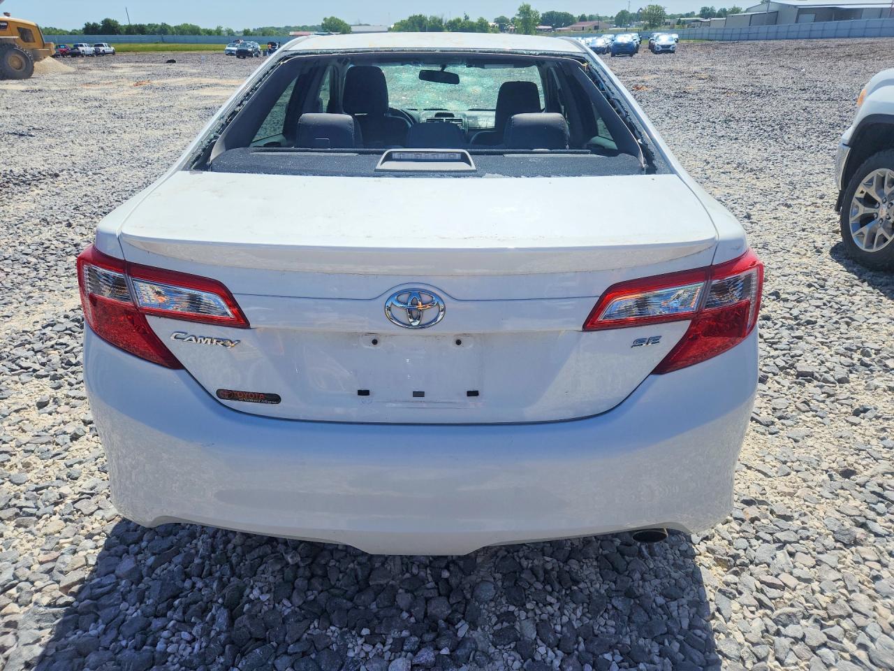 2012 Toyota Camry Se White vin: 4T1BF1FK4CU576544