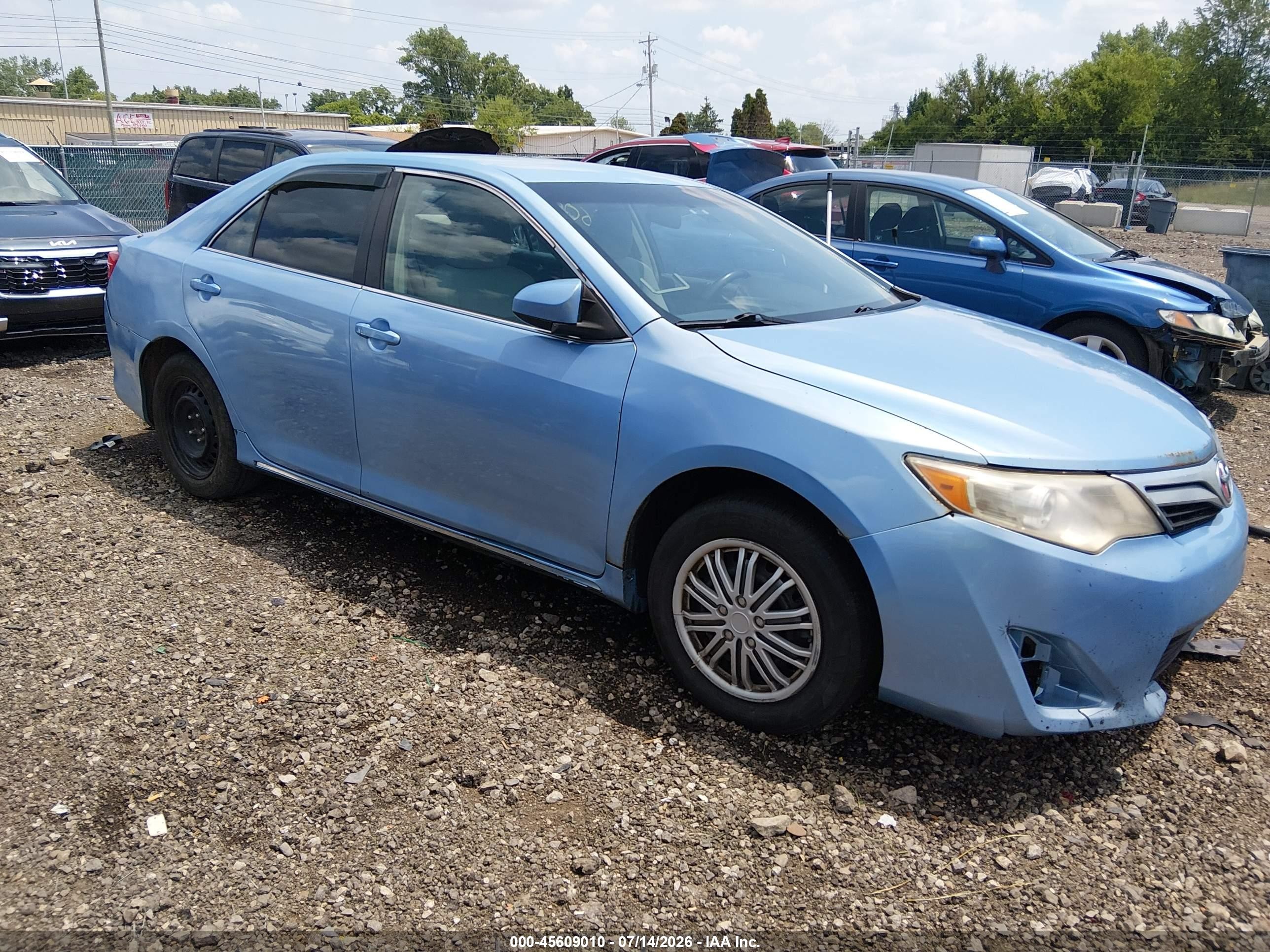 2012 Toyota Camry Le Blue vin: 4T1BF1FK4CU598687