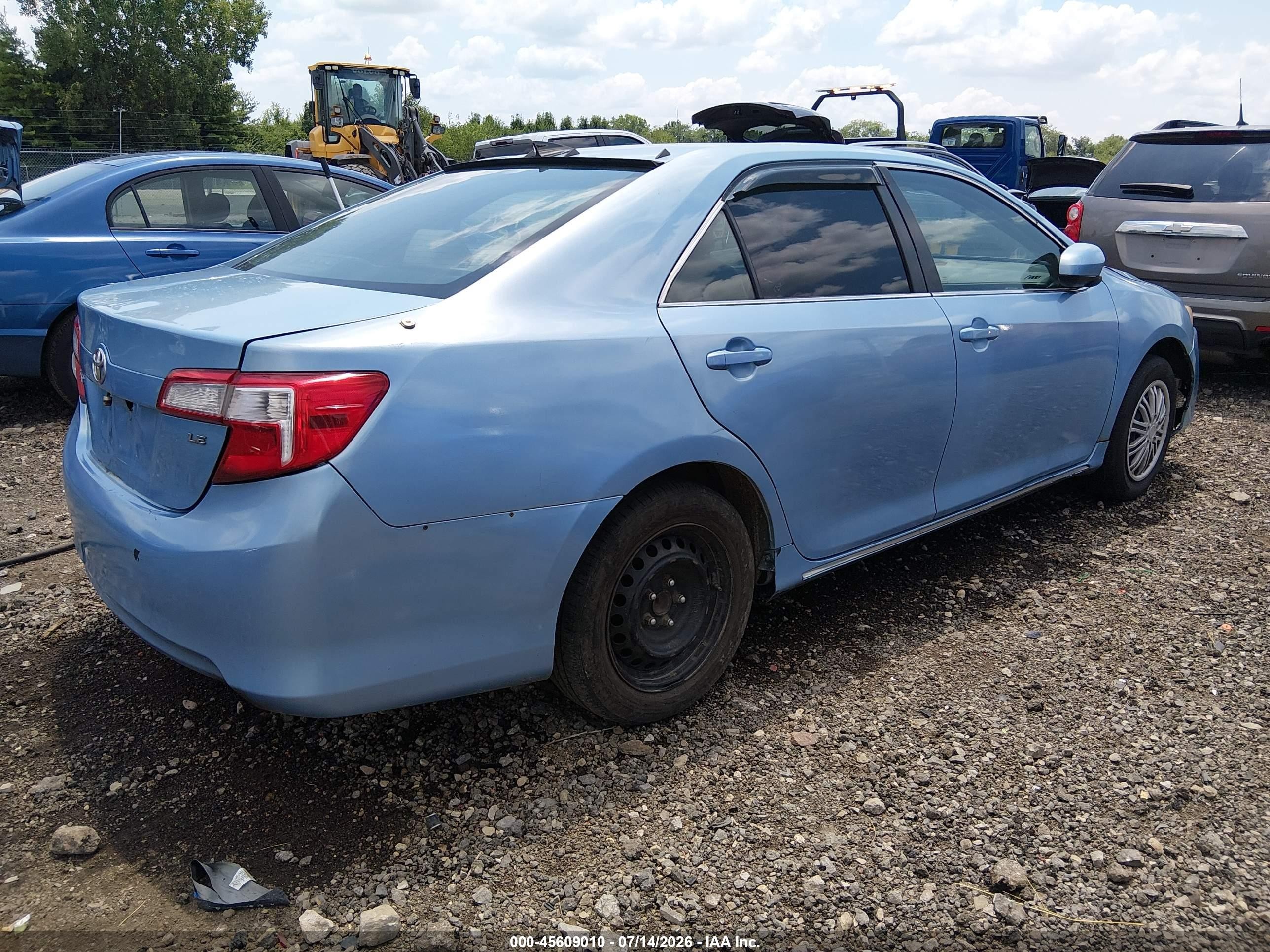 2012 Toyota Camry Le Blue vin: 4T1BF1FK4CU598687