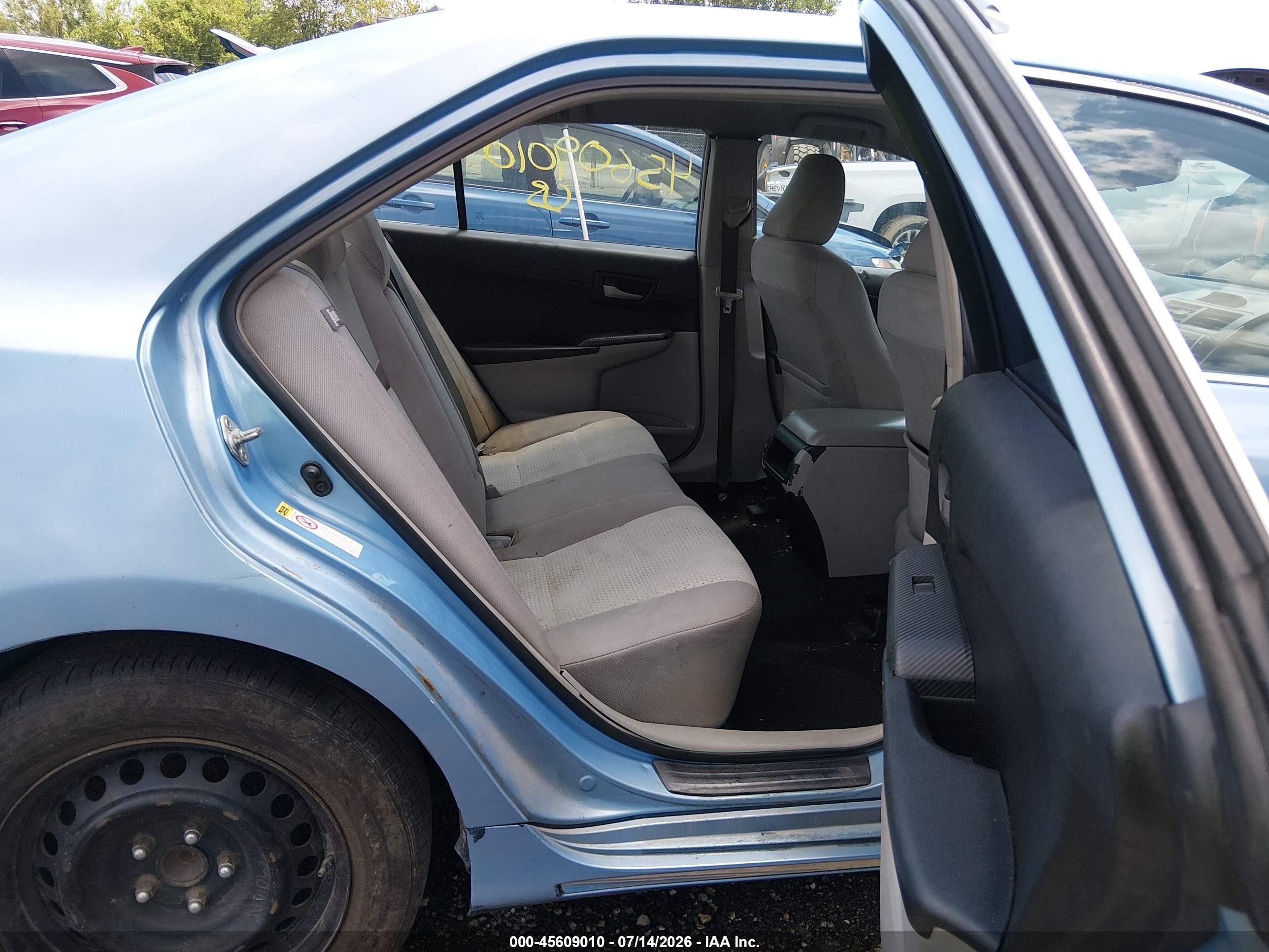 2012 Toyota Camry Le Blue vin: 4T1BF1FK4CU598687