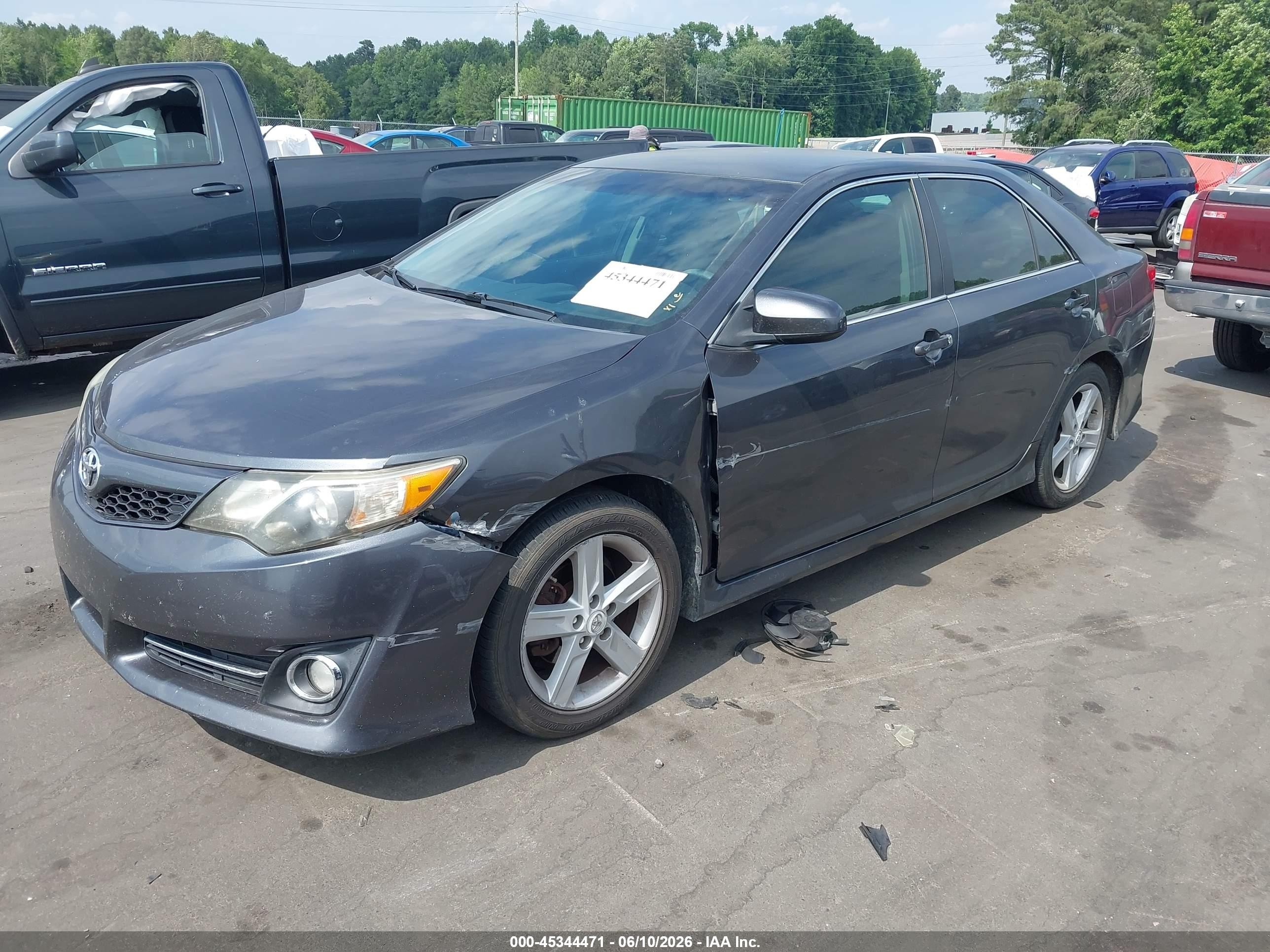 2012 Toyota Camry Se Серый vin: 4T1BF1FK4CU602284