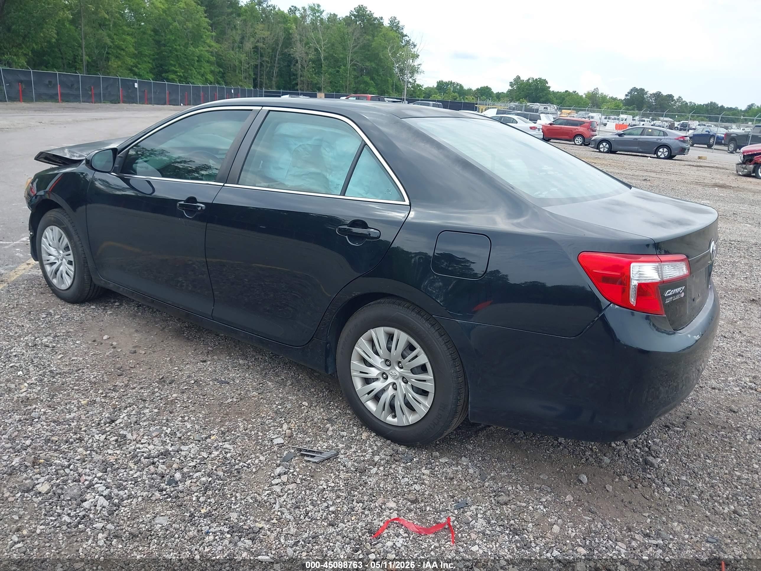 2012 Toyota Camry L Black vin: 4T1BF1FK4CU606450