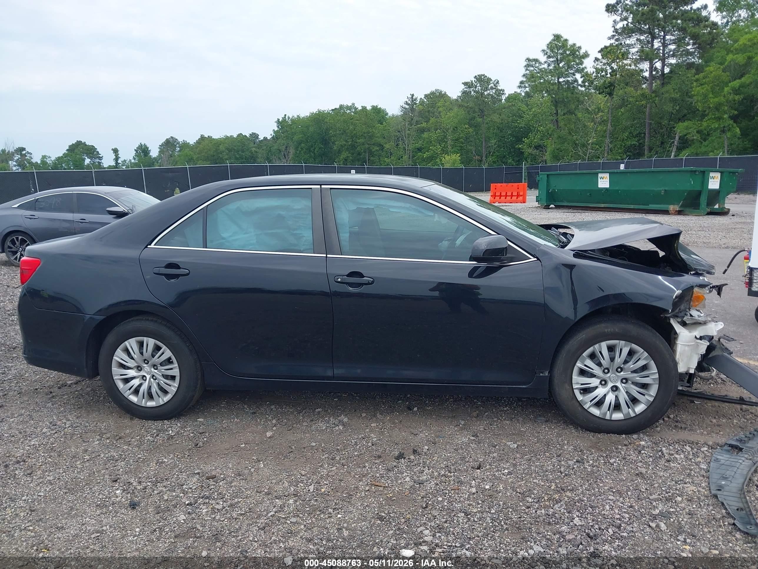 2012 Toyota Camry L Black vin: 4T1BF1FK4CU606450