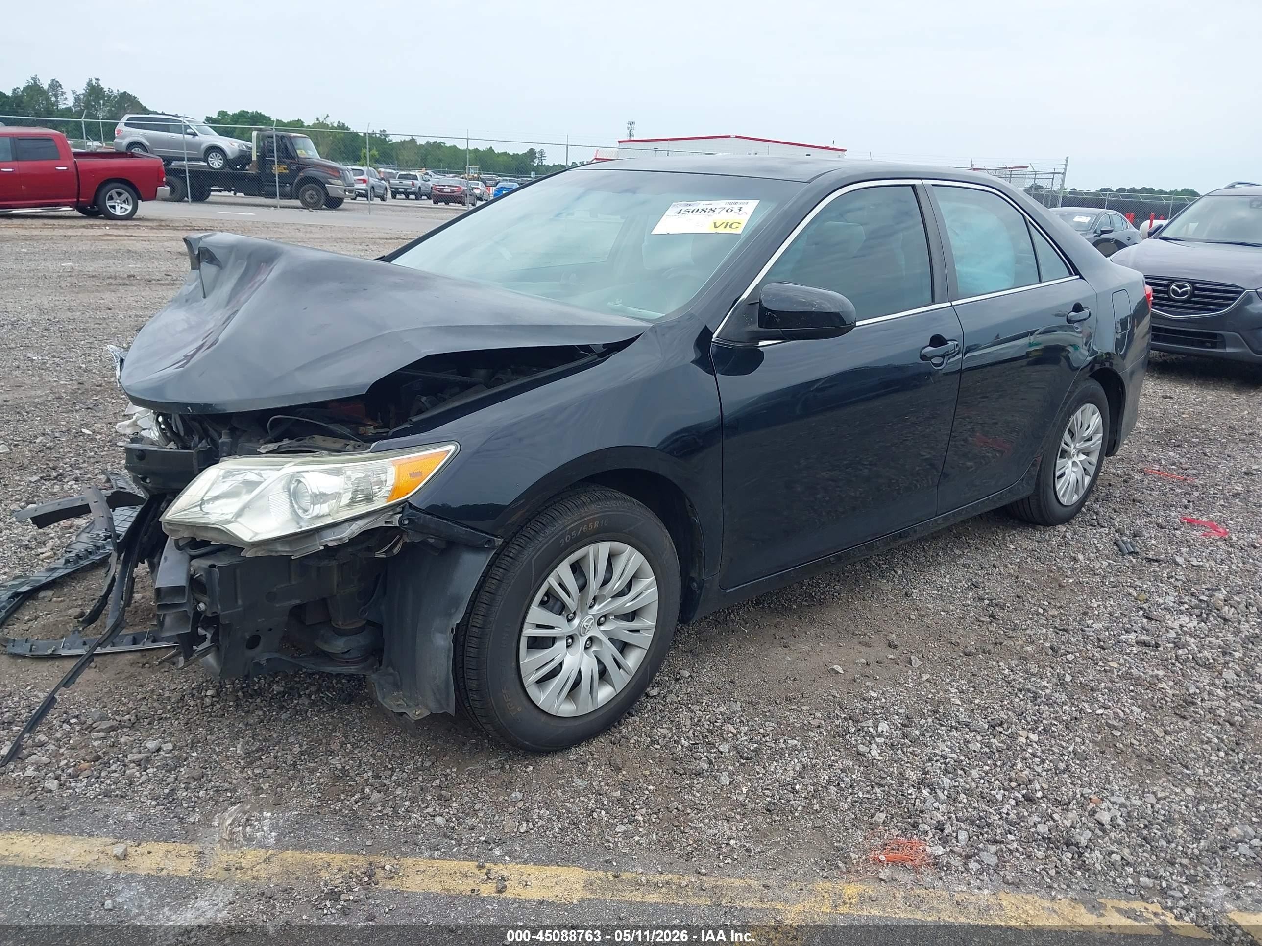 2012 Toyota Camry L Black vin: 4T1BF1FK4CU606450