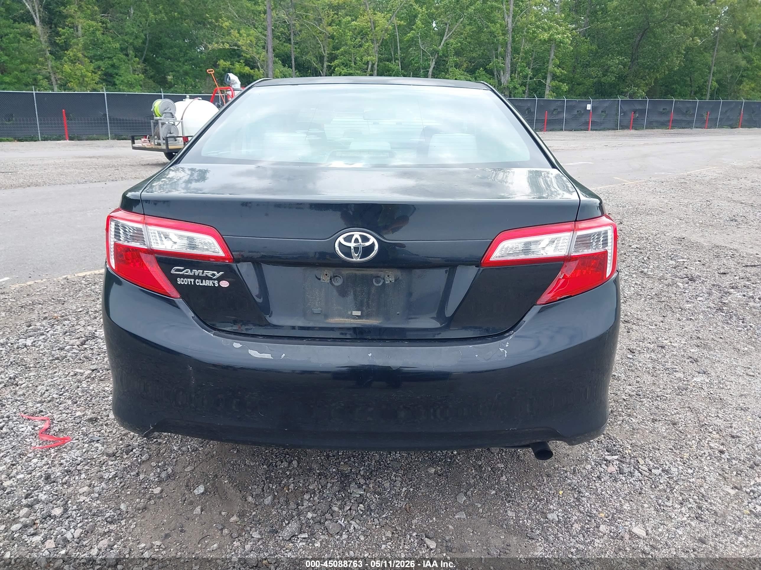 2012 Toyota Camry L Black vin: 4T1BF1FK4CU606450