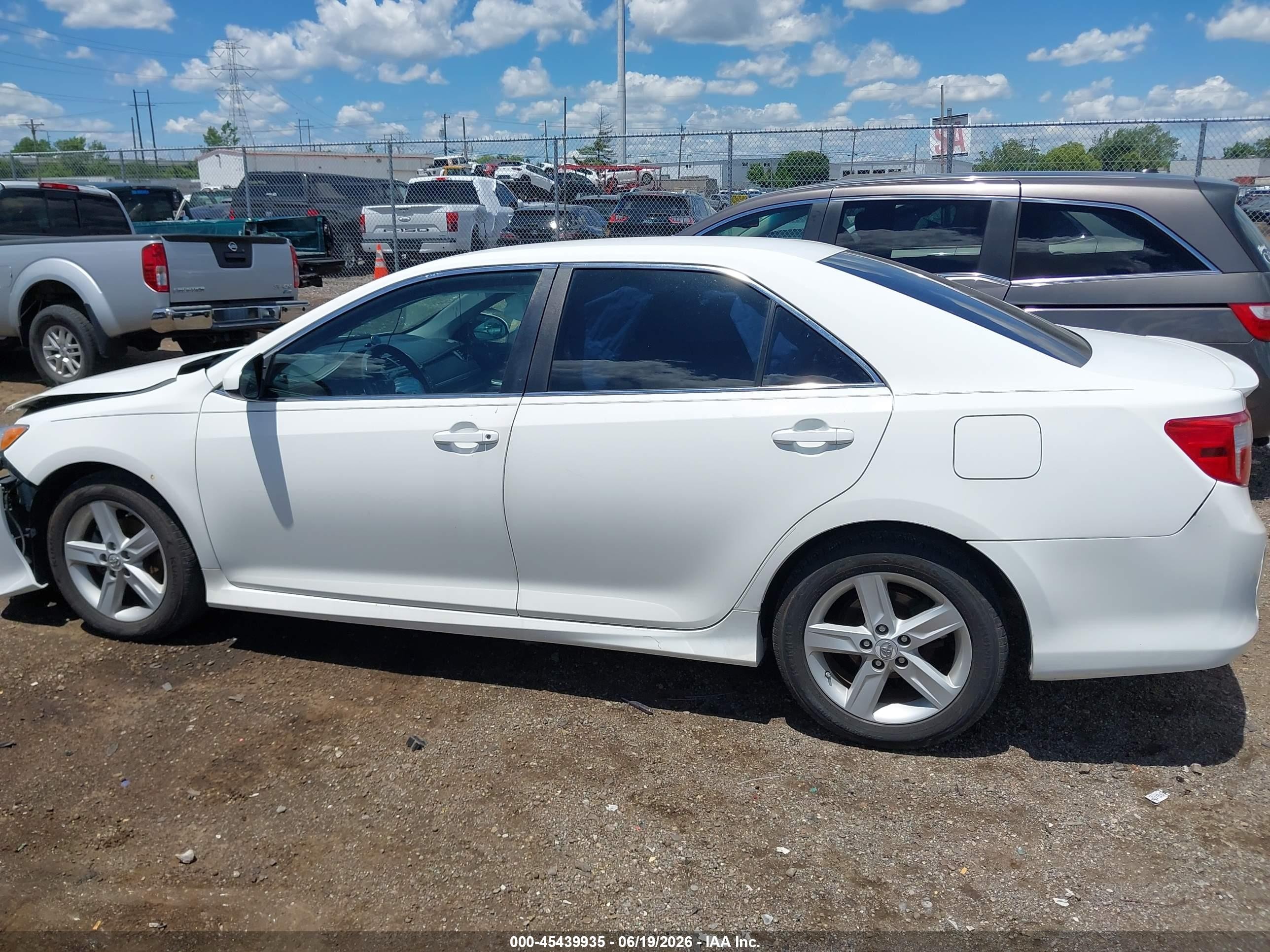 2012 Toyota Camry Se White vin: 4T1BF1FK4CU611843