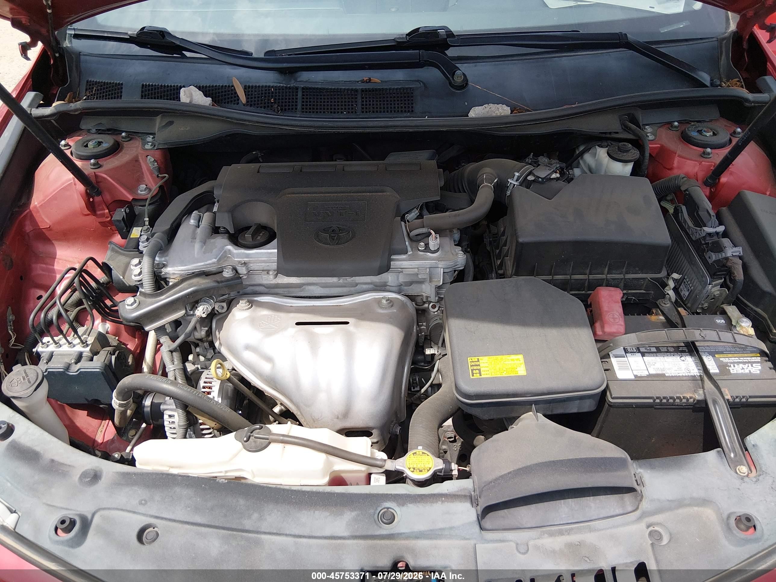 2012 Toyota Camry Se Red vin: 4T1BF1FK4CU616931