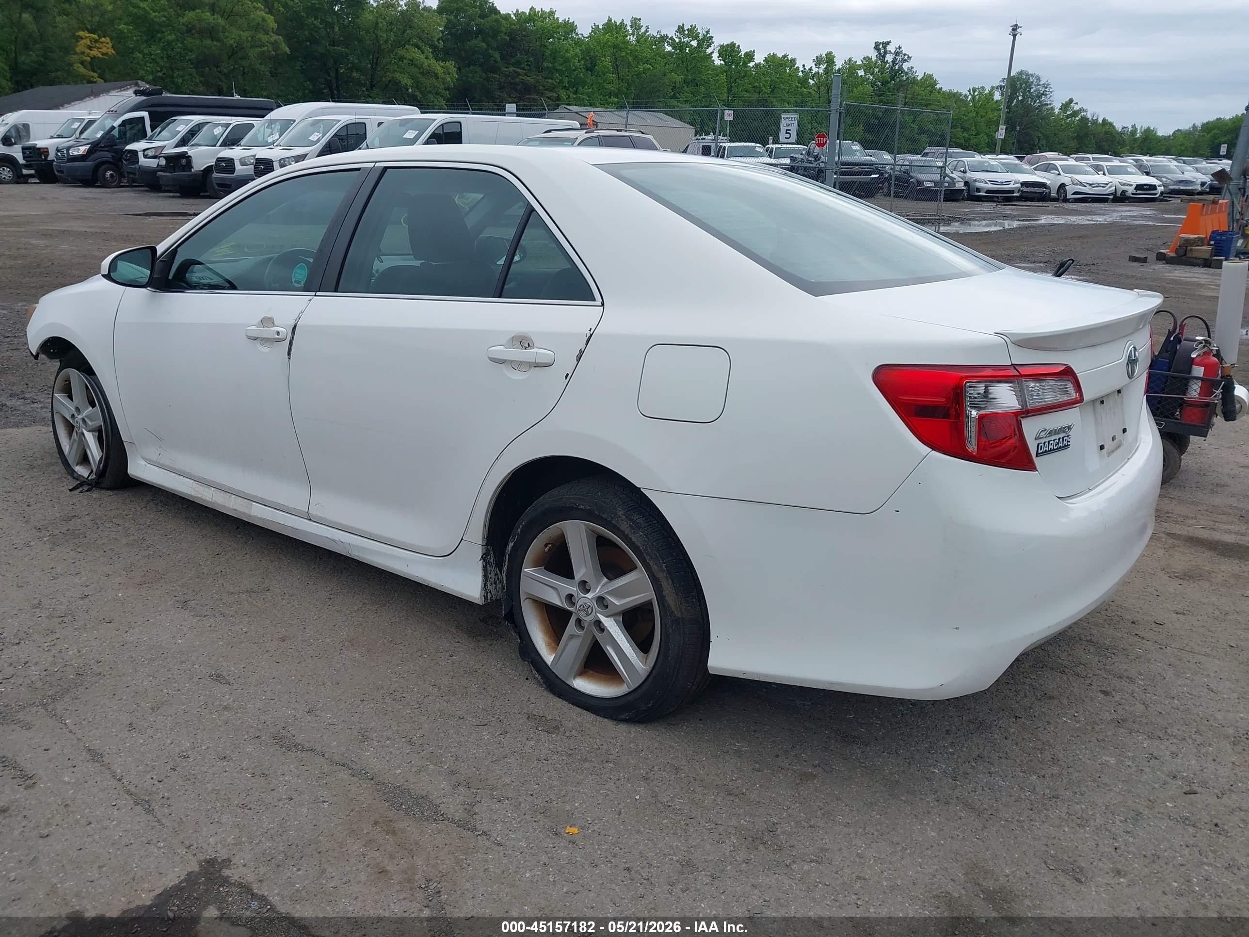 2012 Toyota Camry Se White vin: 4T1BF1FK4CU617321