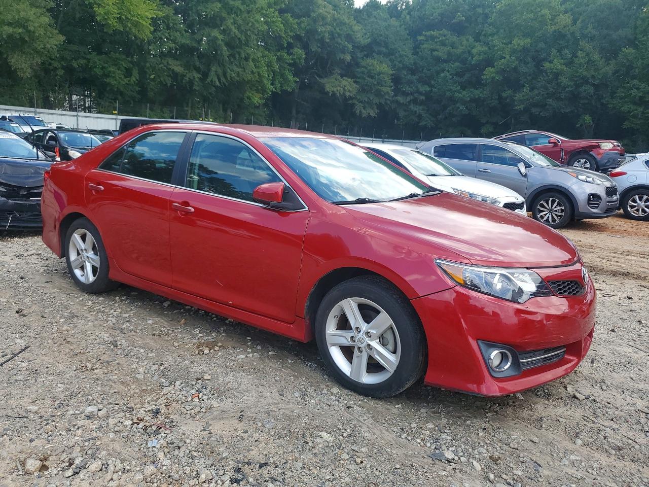 2012 Toyota Camry Se Red vin: 4T1BF1FK4CU624995