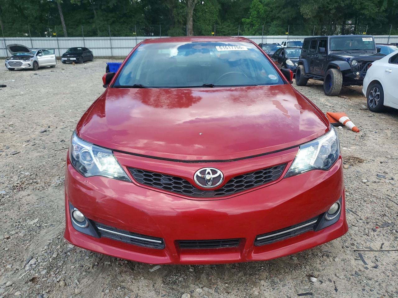 2012 Toyota Camry Se Red vin: 4T1BF1FK4CU624995