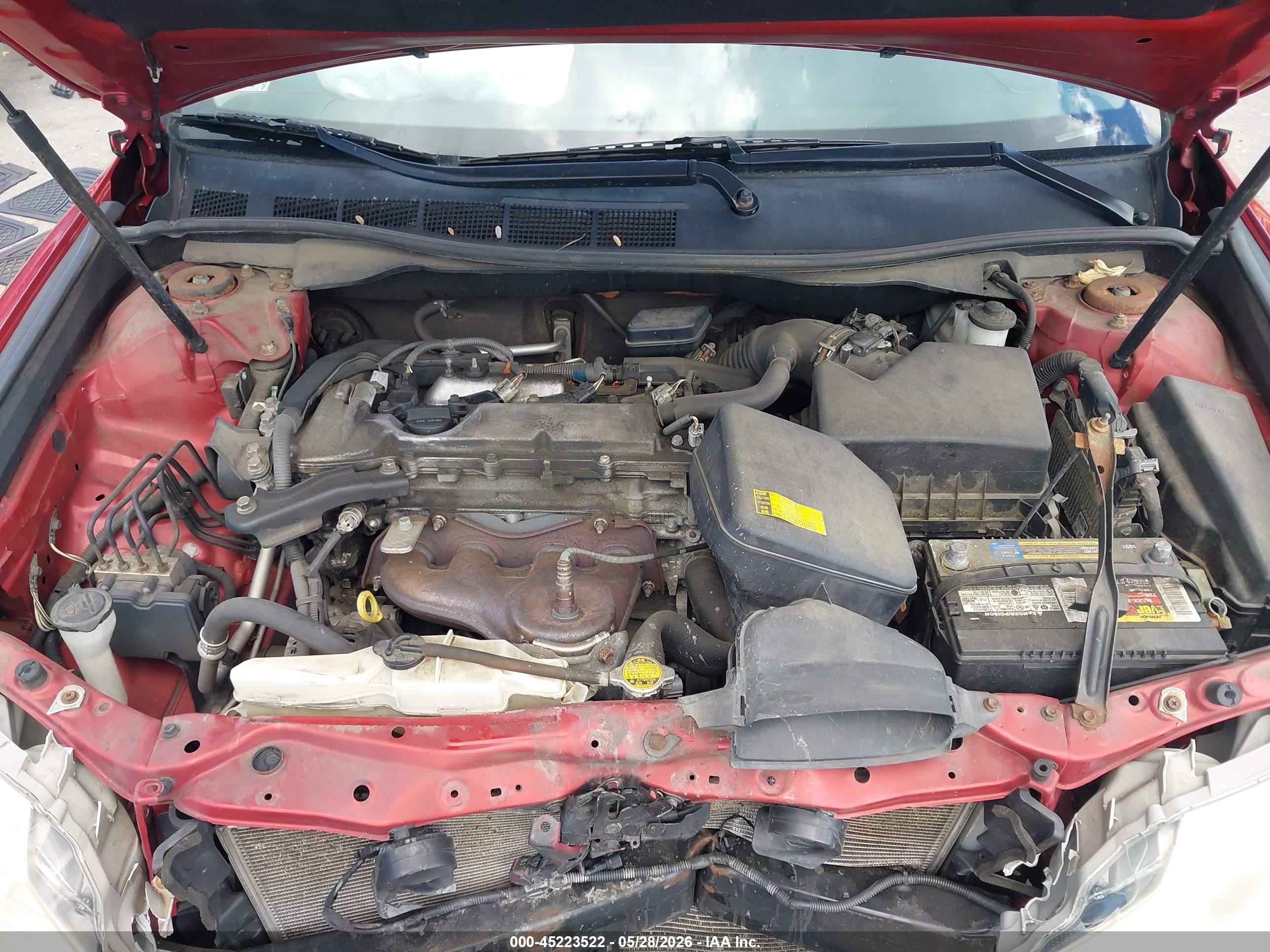 2012 Toyota Camry Le Red vin: 4T1BF1FK4CU625399