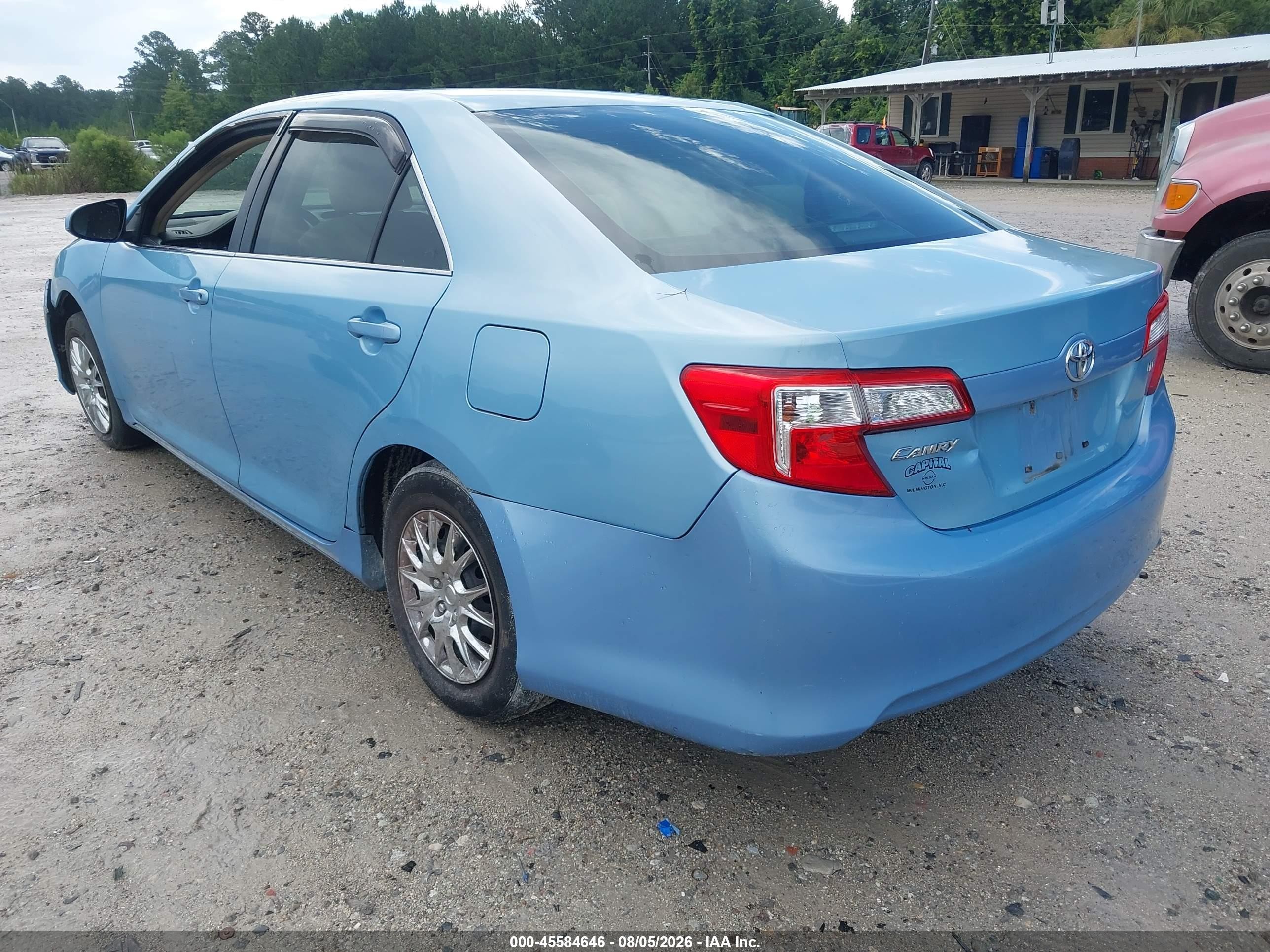 2012 Toyota Camry Le Синий vin: 4T1BF1FK4CU631610