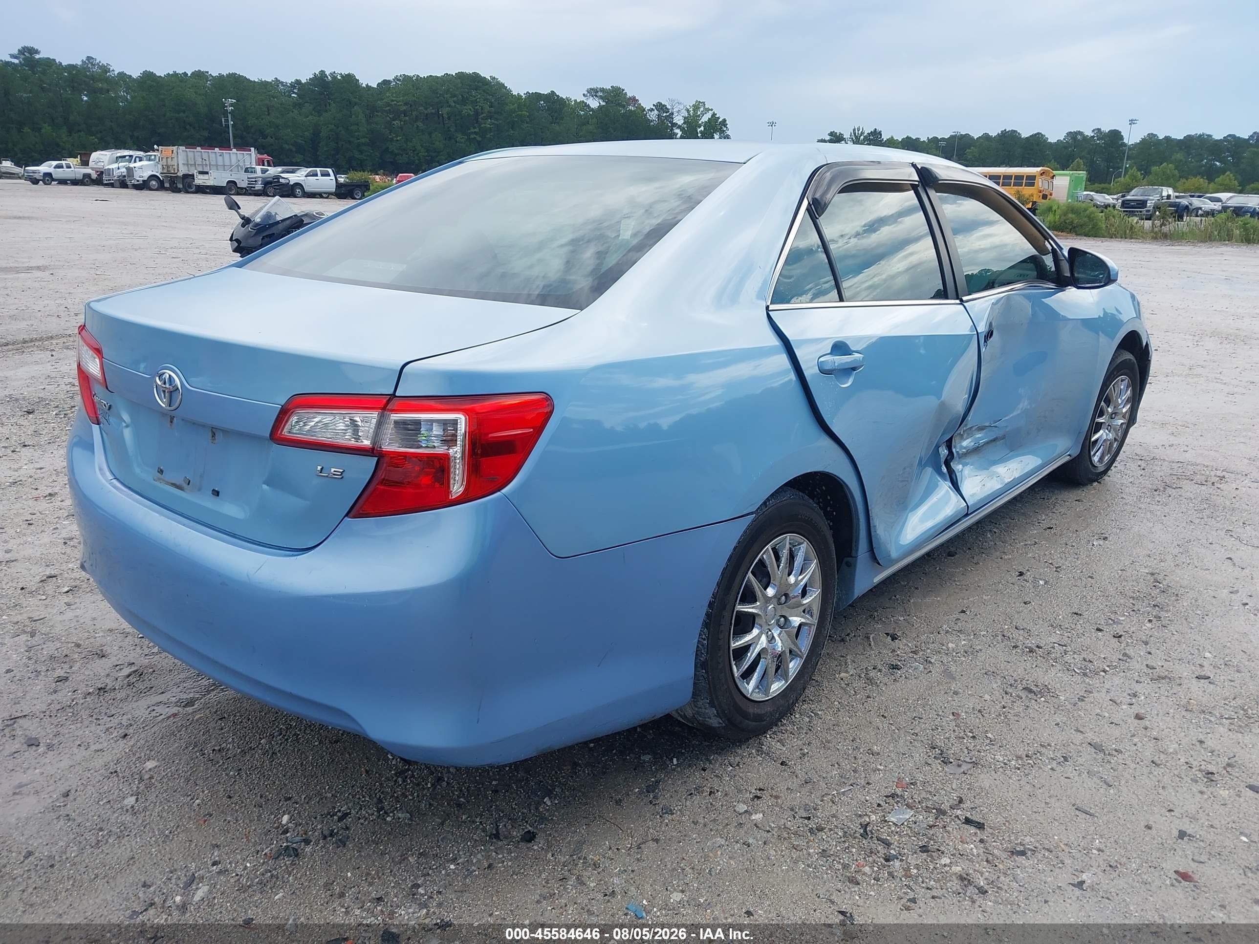 2012 Toyota Camry Le Синий vin: 4T1BF1FK4CU631610