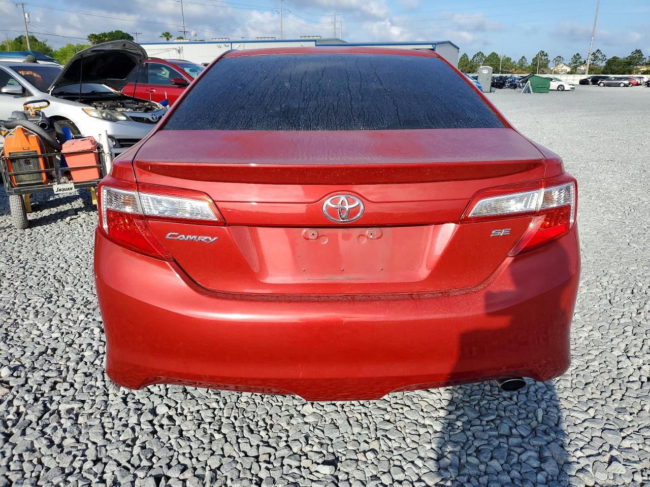 2012 Toyota Camry Se Red vin: 4T1BF1FK4CU631817