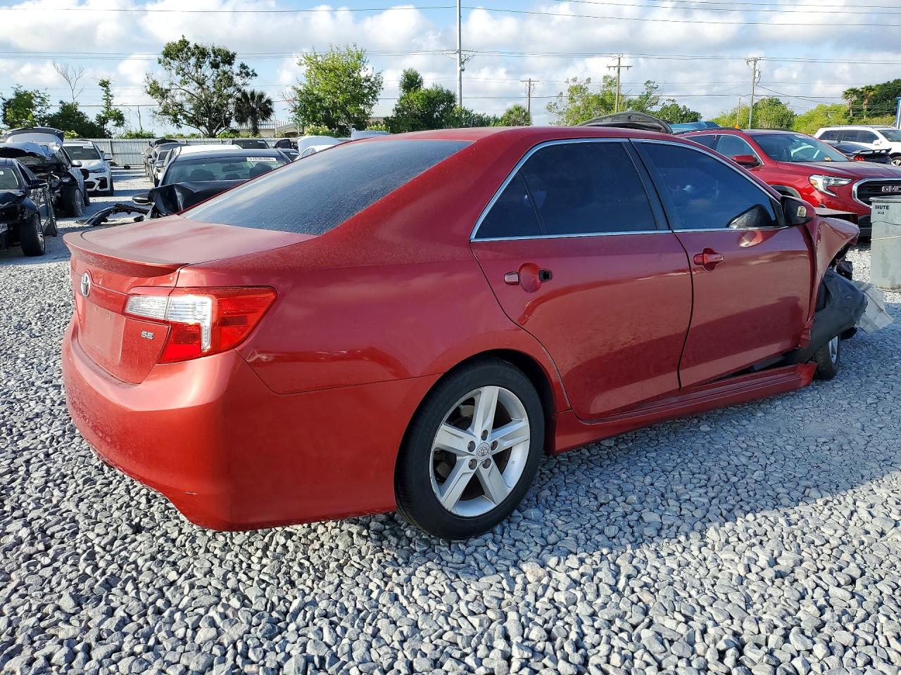 2012 Toyota Camry Se Red vin: 4T1BF1FK4CU631817