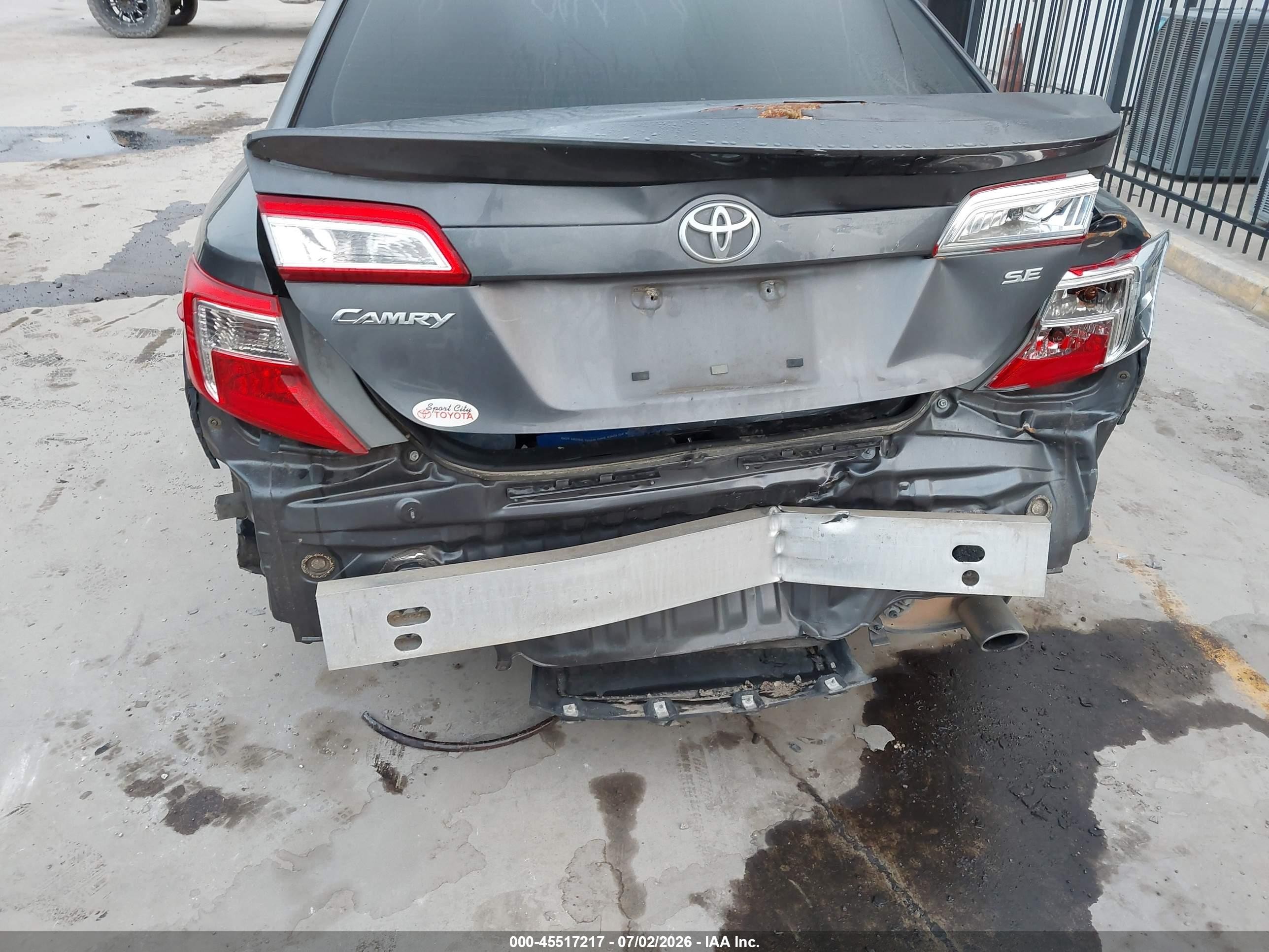 2013 Toyota Camry Se Серый vin: 4T1BF1FK4DU216174
