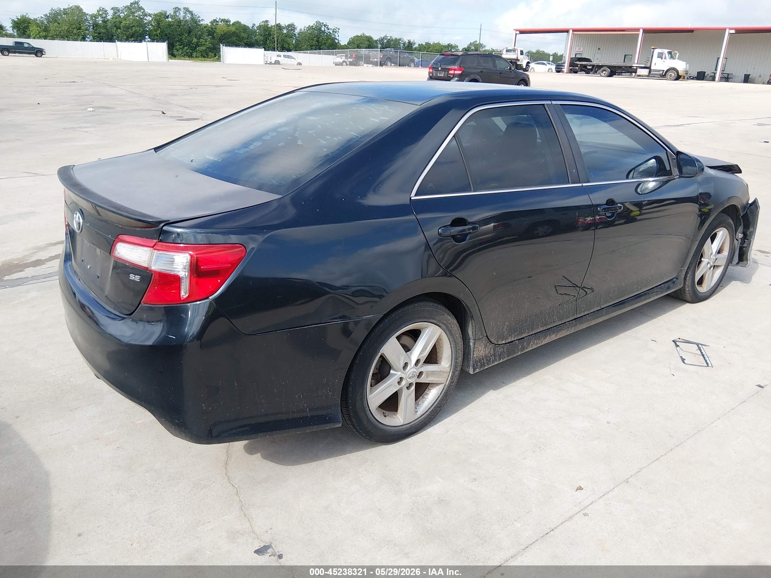 2013 Toyota Camry Se Black vin: 4T1BF1FK4DU216479