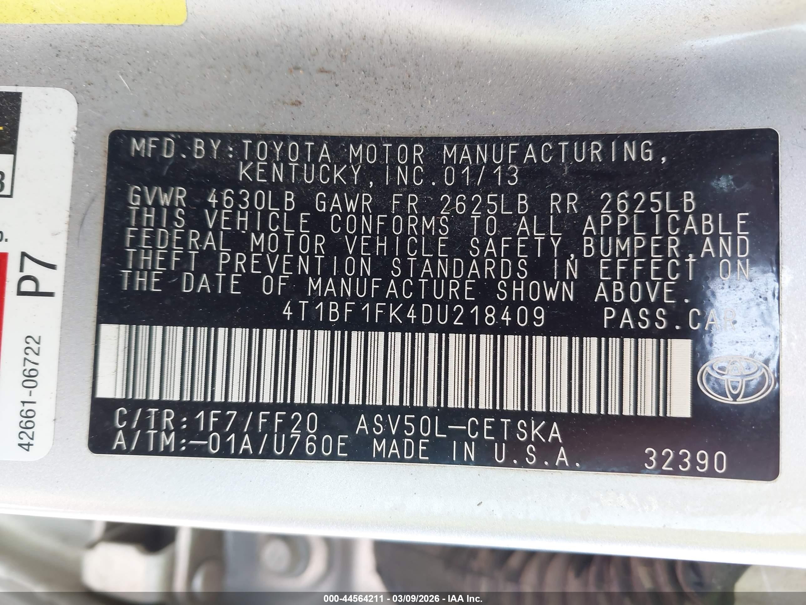 2013 Toyota Camry Se Silver vin: 4T1BF1FK4DU218409