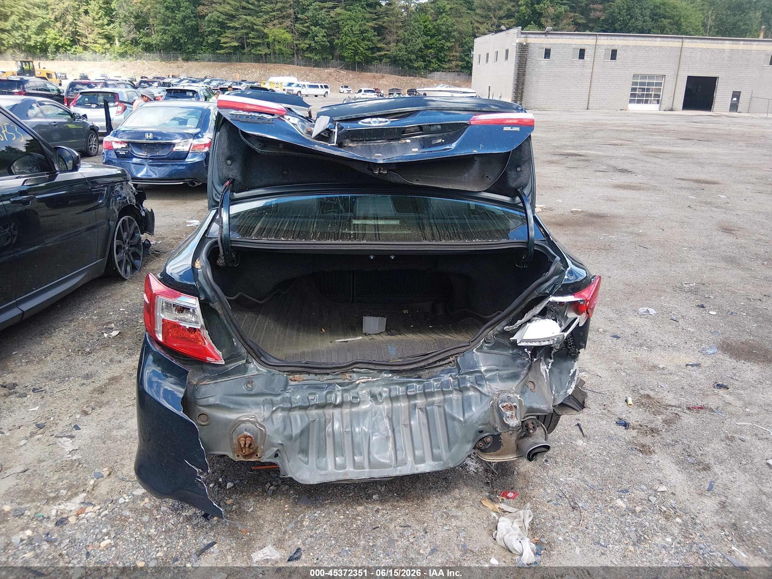 2013 Toyota Camry Se Blue vin: 4T1BF1FK4DU227014