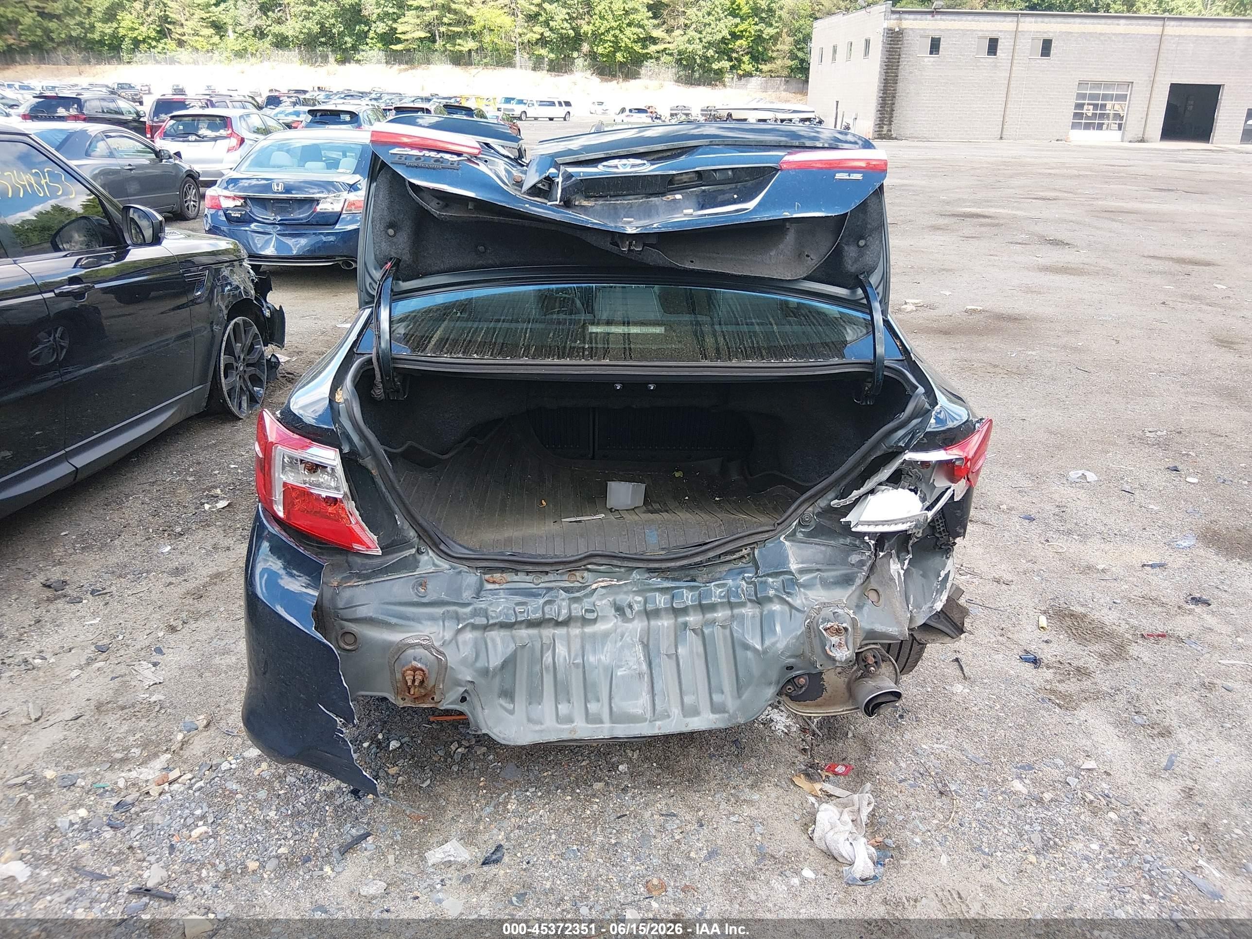 2013 Toyota Camry Se Blue vin: 4T1BF1FK4DU227014