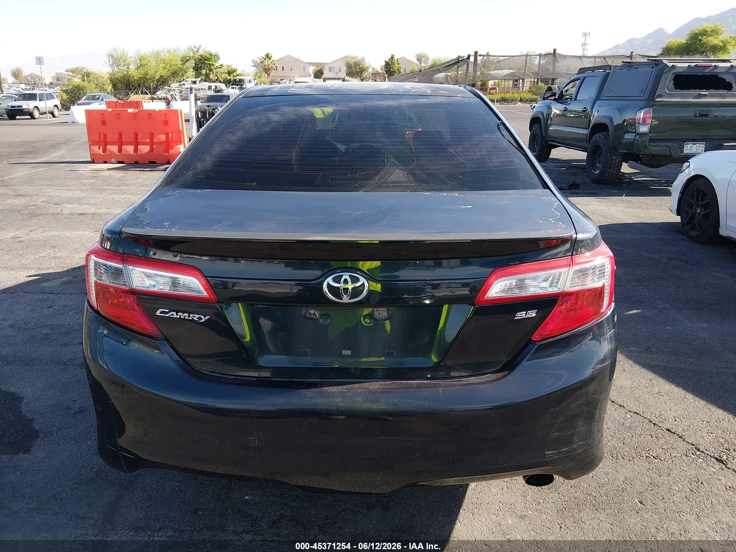 2013 Toyota Camry Se Черный vin: 4T1BF1FK4DU250082