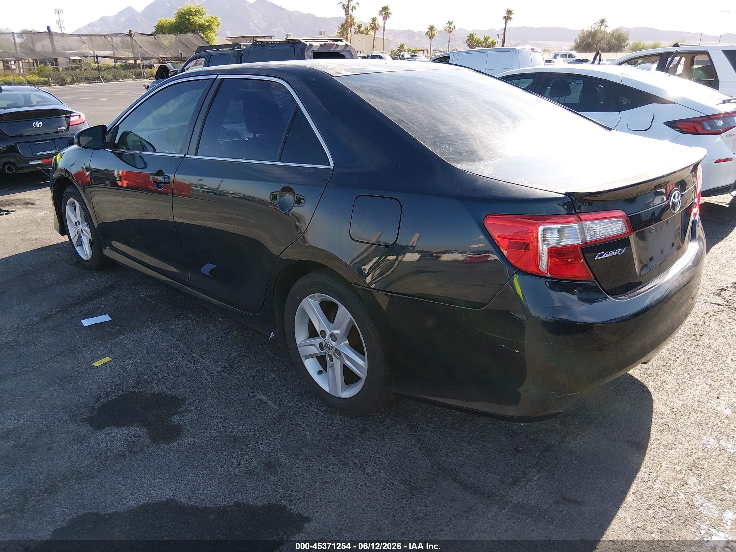 2013 Toyota Camry Se Черный vin: 4T1BF1FK4DU250082