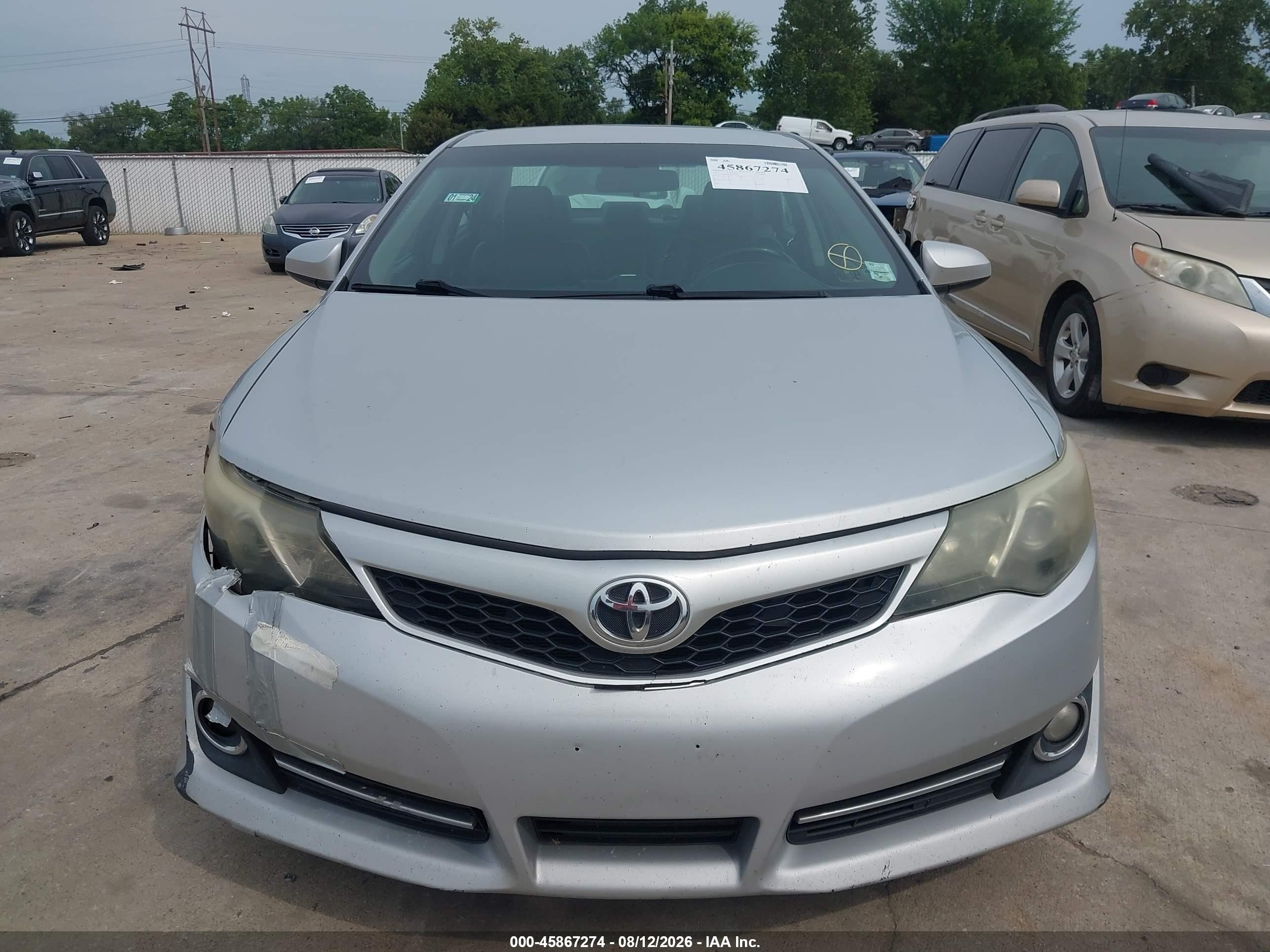 2013 Toyota Camry Se Серебряный vin: 4T1BF1FK4DU255587