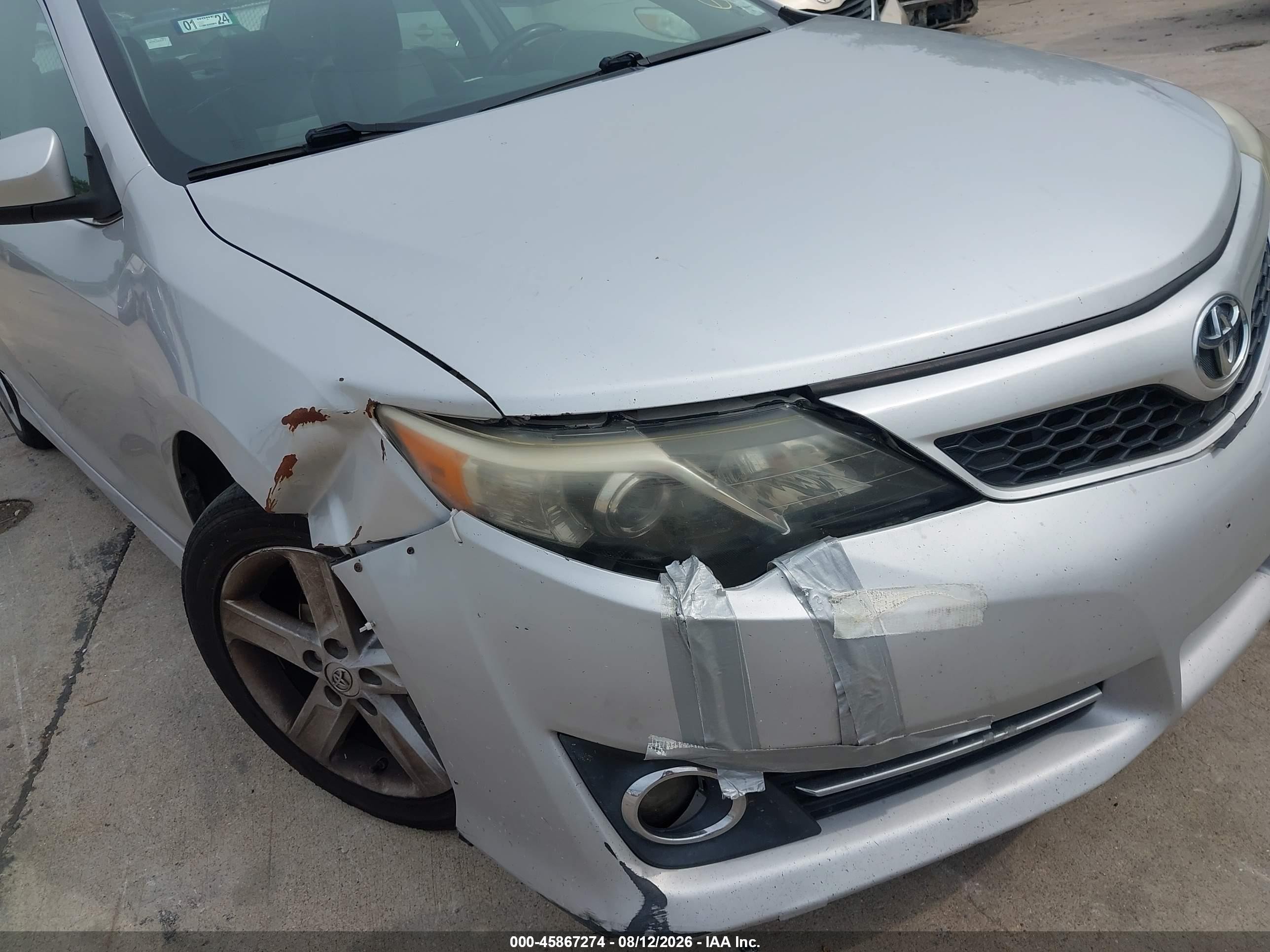 2013 Toyota Camry Se Серебряный vin: 4T1BF1FK4DU255587
