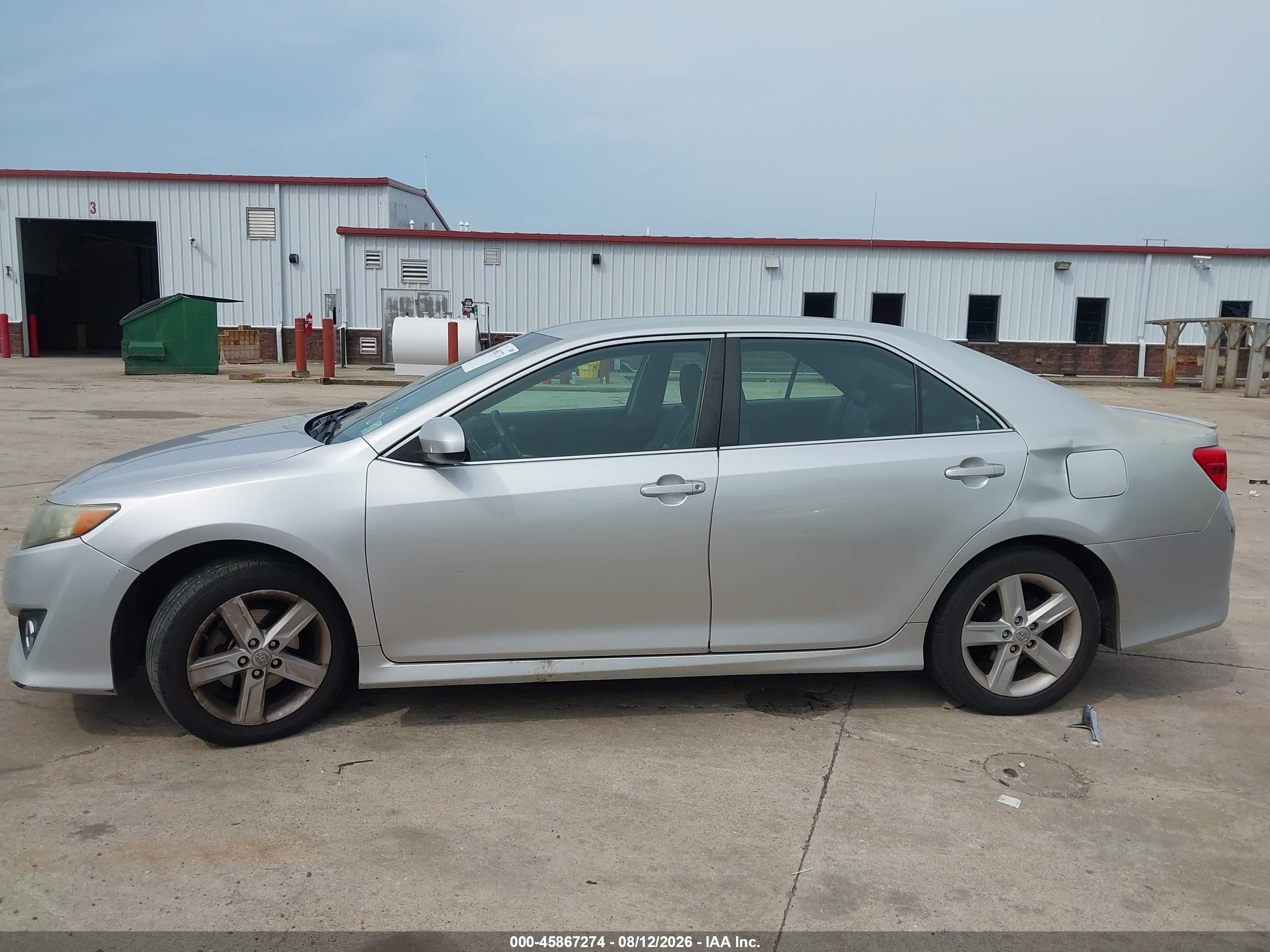 2013 Toyota Camry Se Серебряный vin: 4T1BF1FK4DU255587