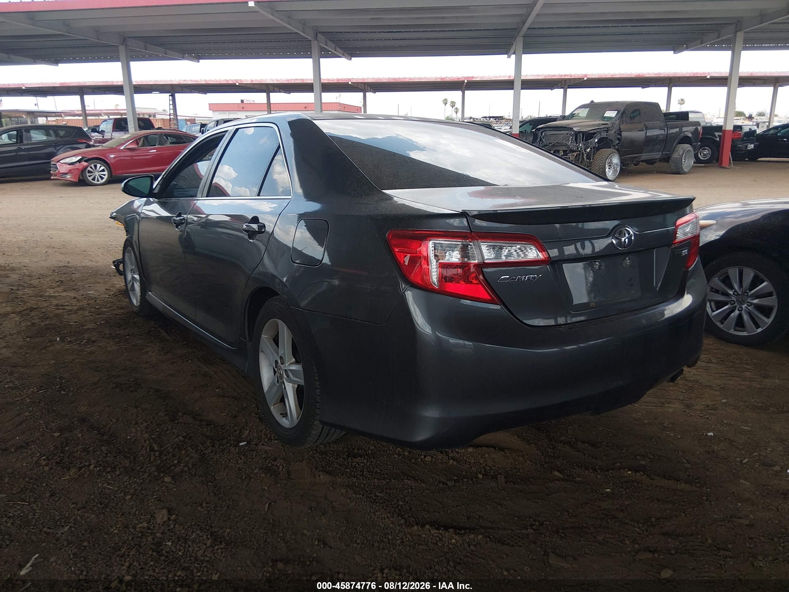 2013 Toyota Camry Se Gray vin: 4T1BF1FK4DU258358