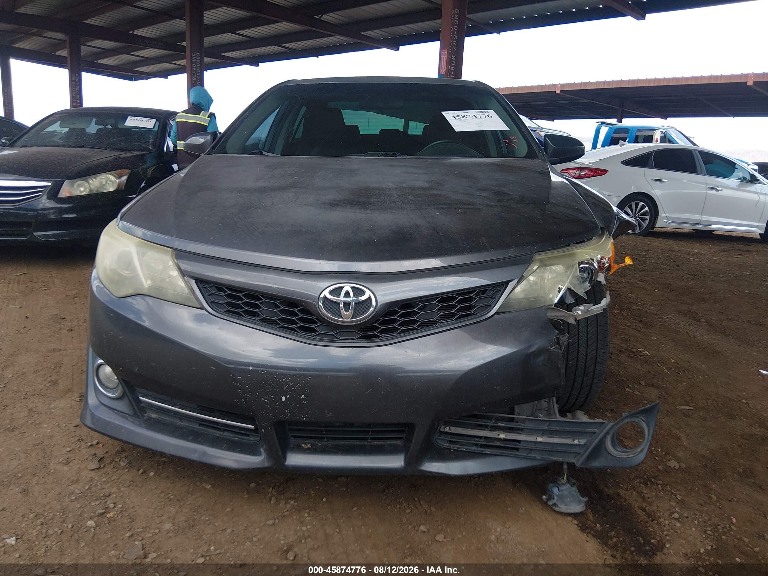 2013 Toyota Camry Se Gray vin: 4T1BF1FK4DU258358