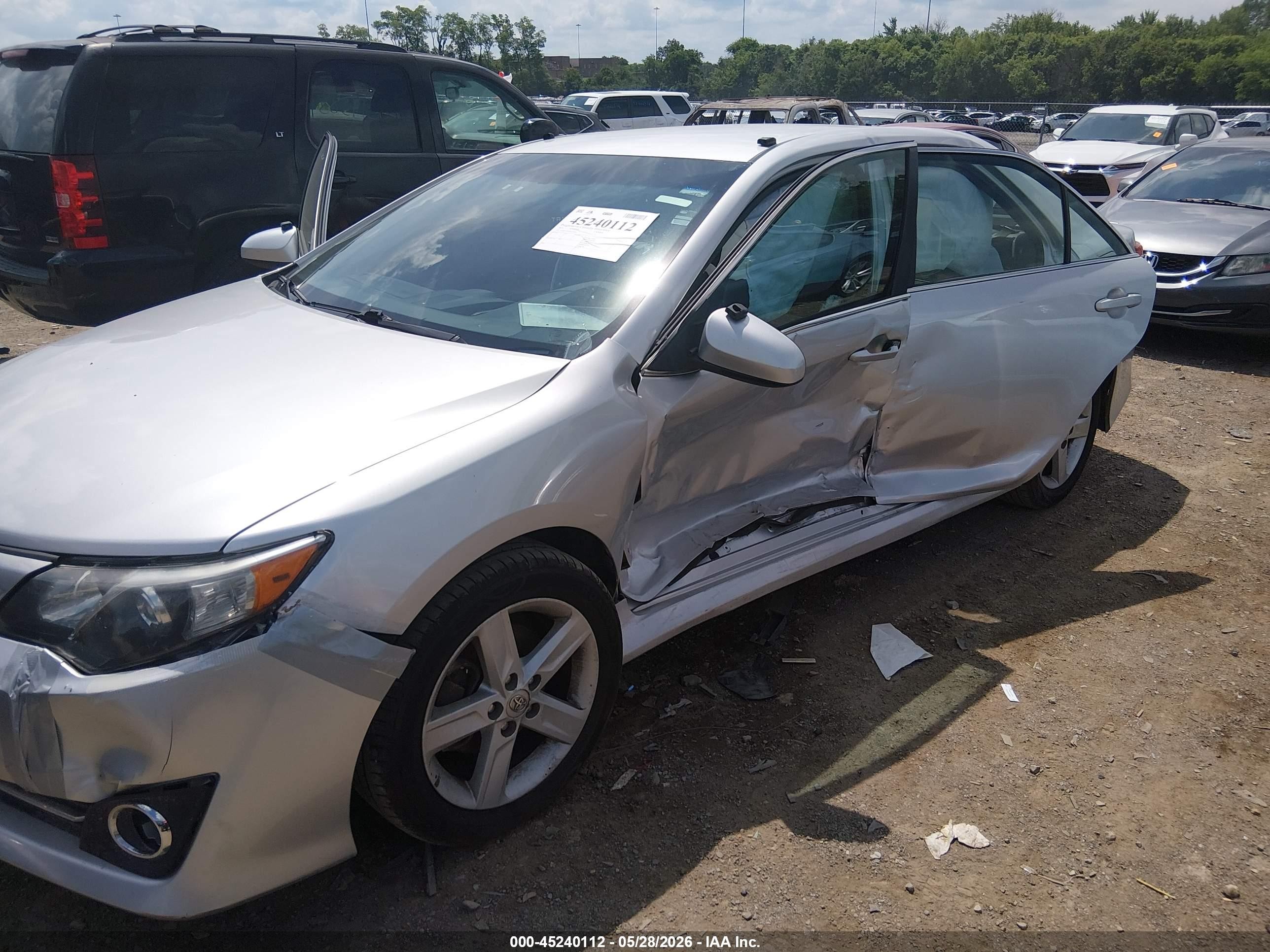 2013 Toyota Camry Se Серебряный vin: 4T1BF1FK4DU274561