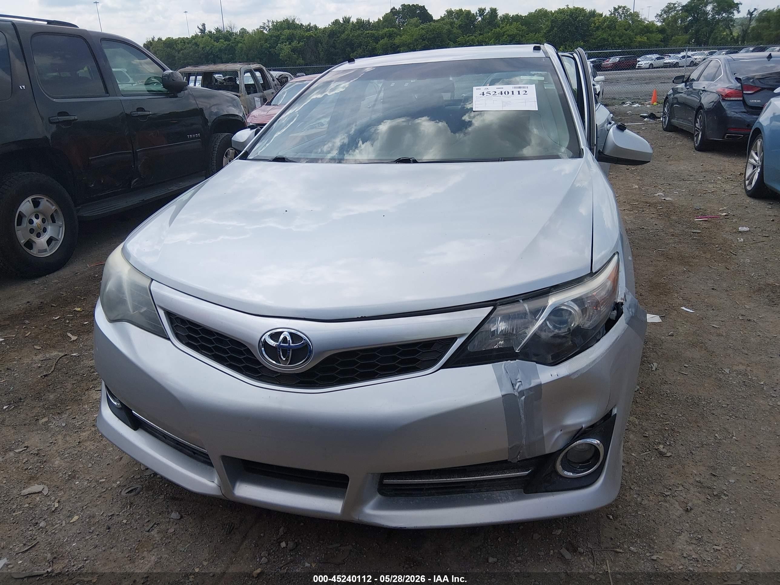2013 Toyota Camry Se Серебряный vin: 4T1BF1FK4DU274561