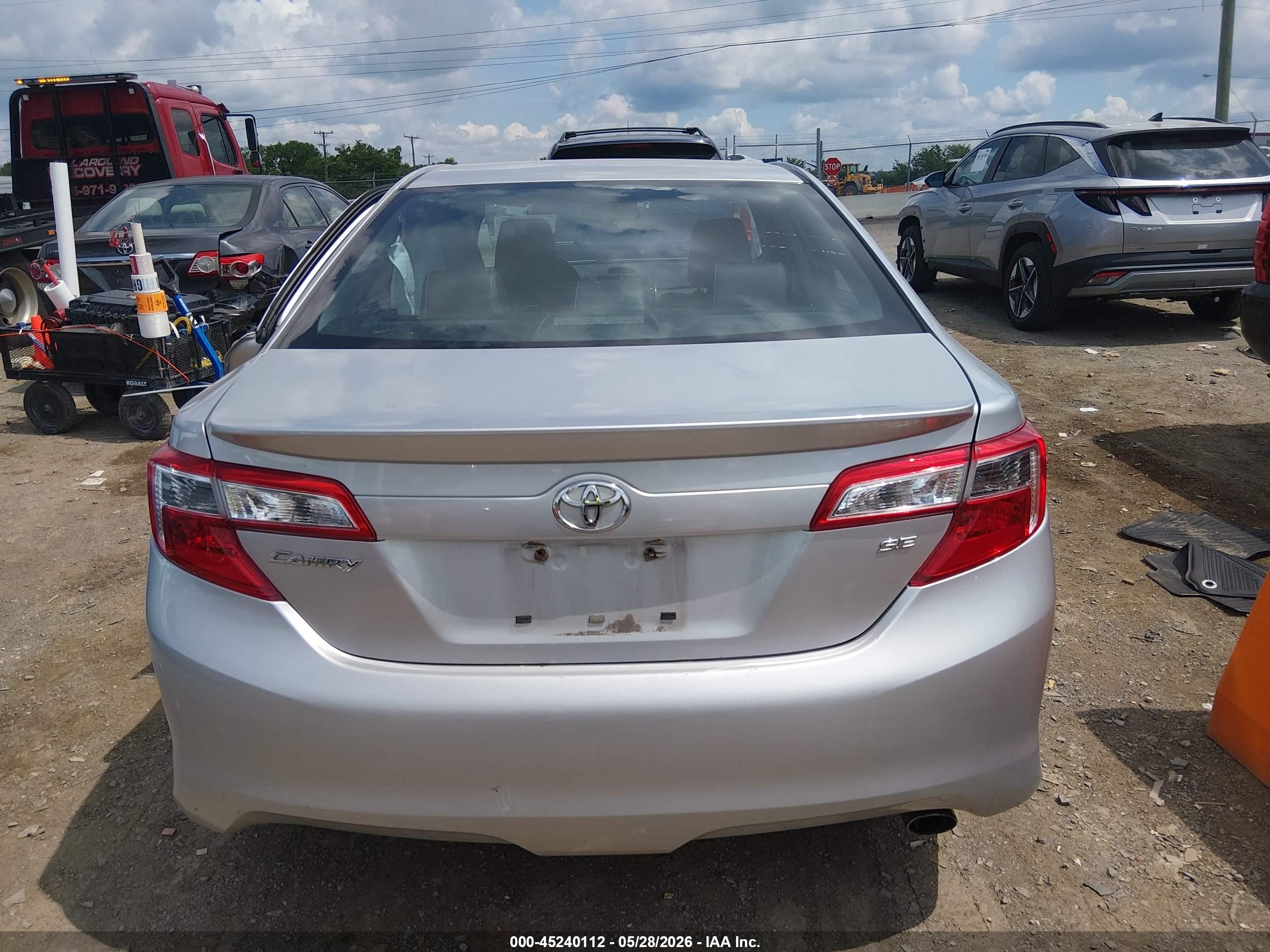 2013 Toyota Camry Se Серебряный vin: 4T1BF1FK4DU274561