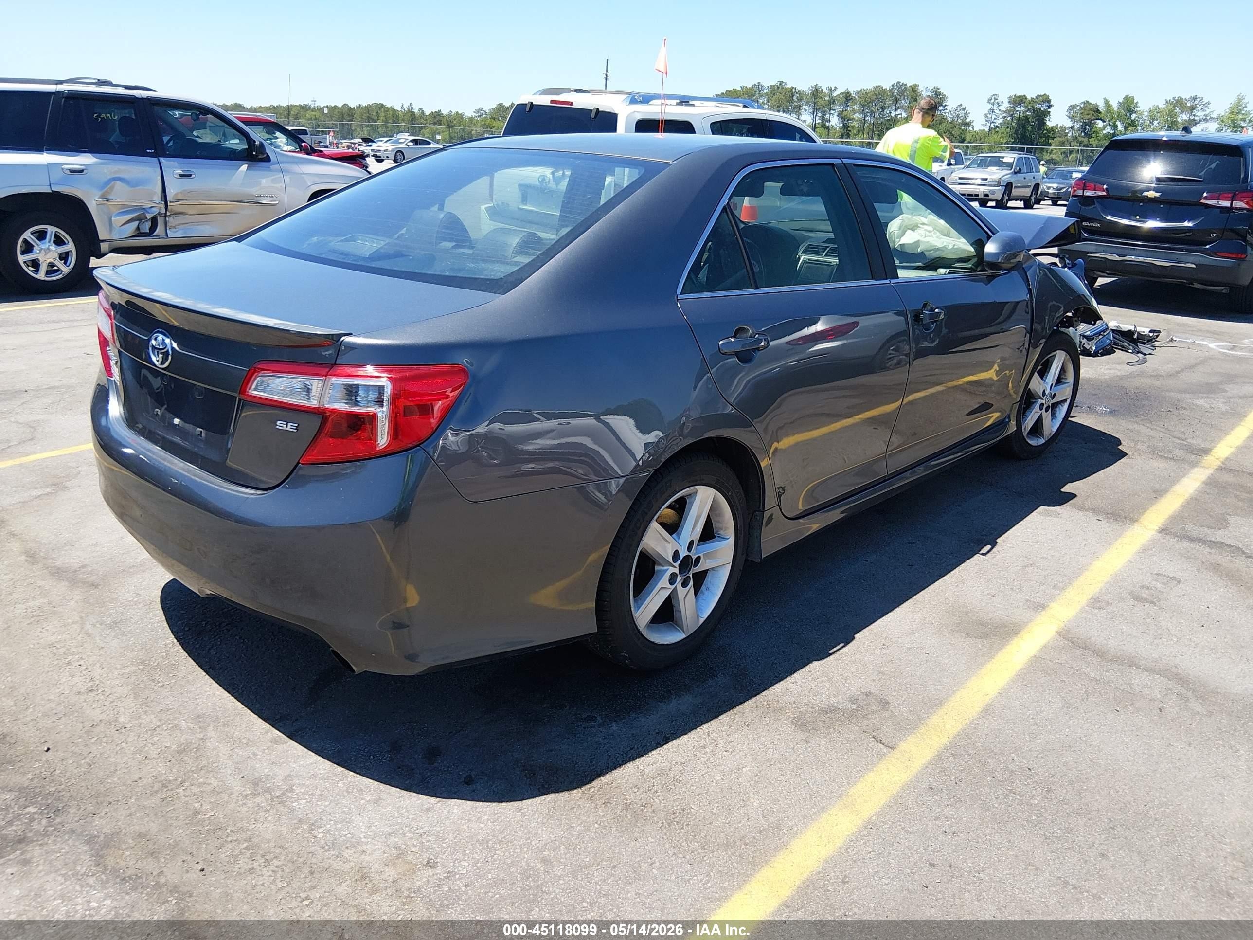 2013 Toyota Camry Se Gray vin: 4T1BF1FK4DU284569