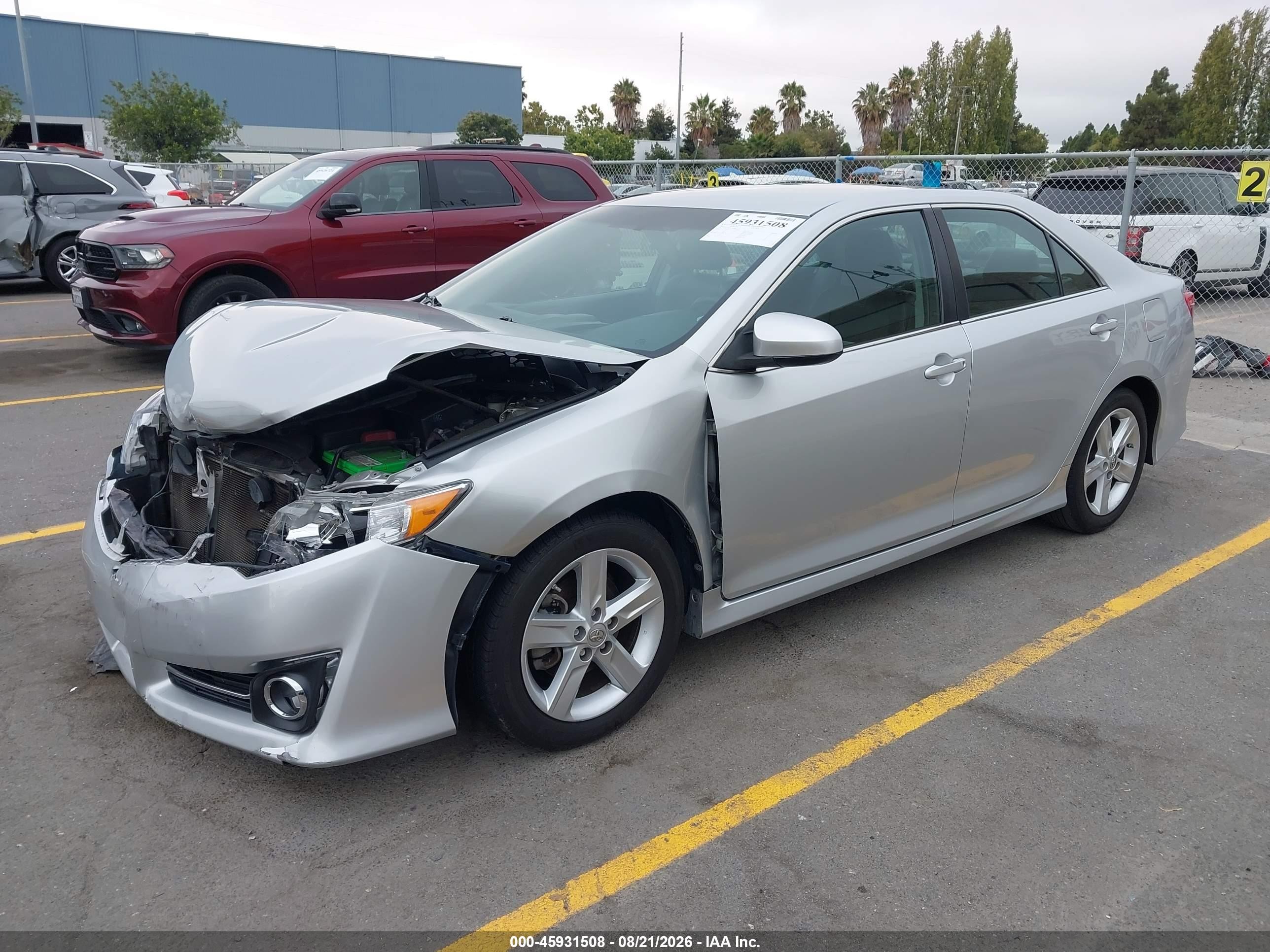 2013 Toyota Camry Se Серебряный vin: 4T1BF1FK4DU294681