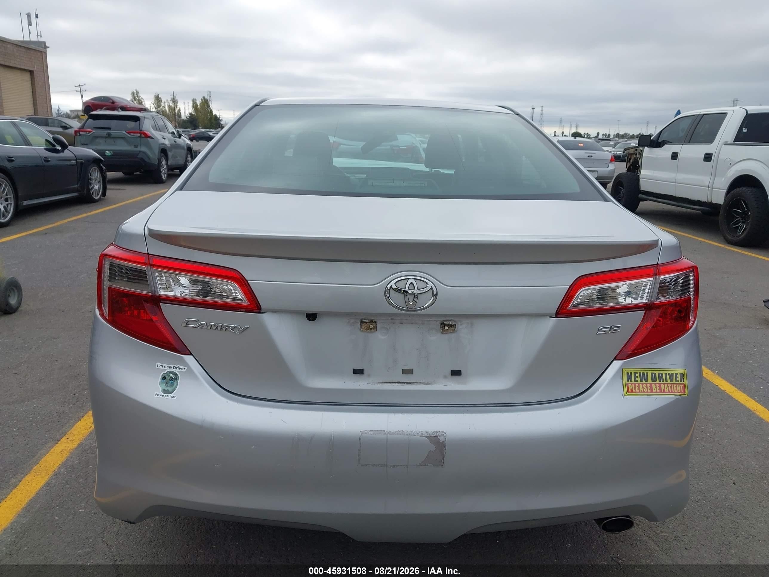 2013 Toyota Camry Se Серебряный vin: 4T1BF1FK4DU294681