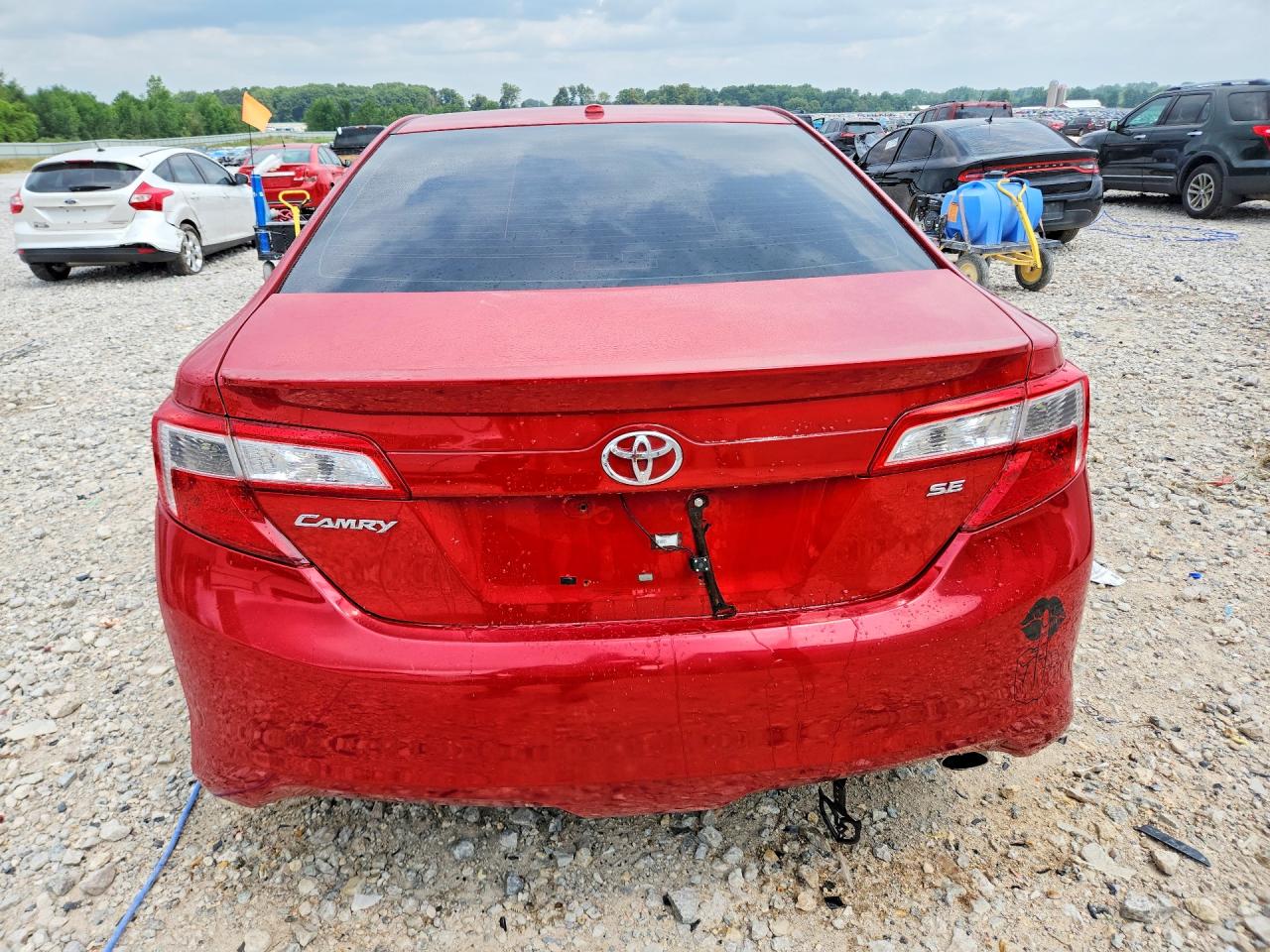 2013 Toyota Camry Se Red vin: 4T1BF1FK4DU645301