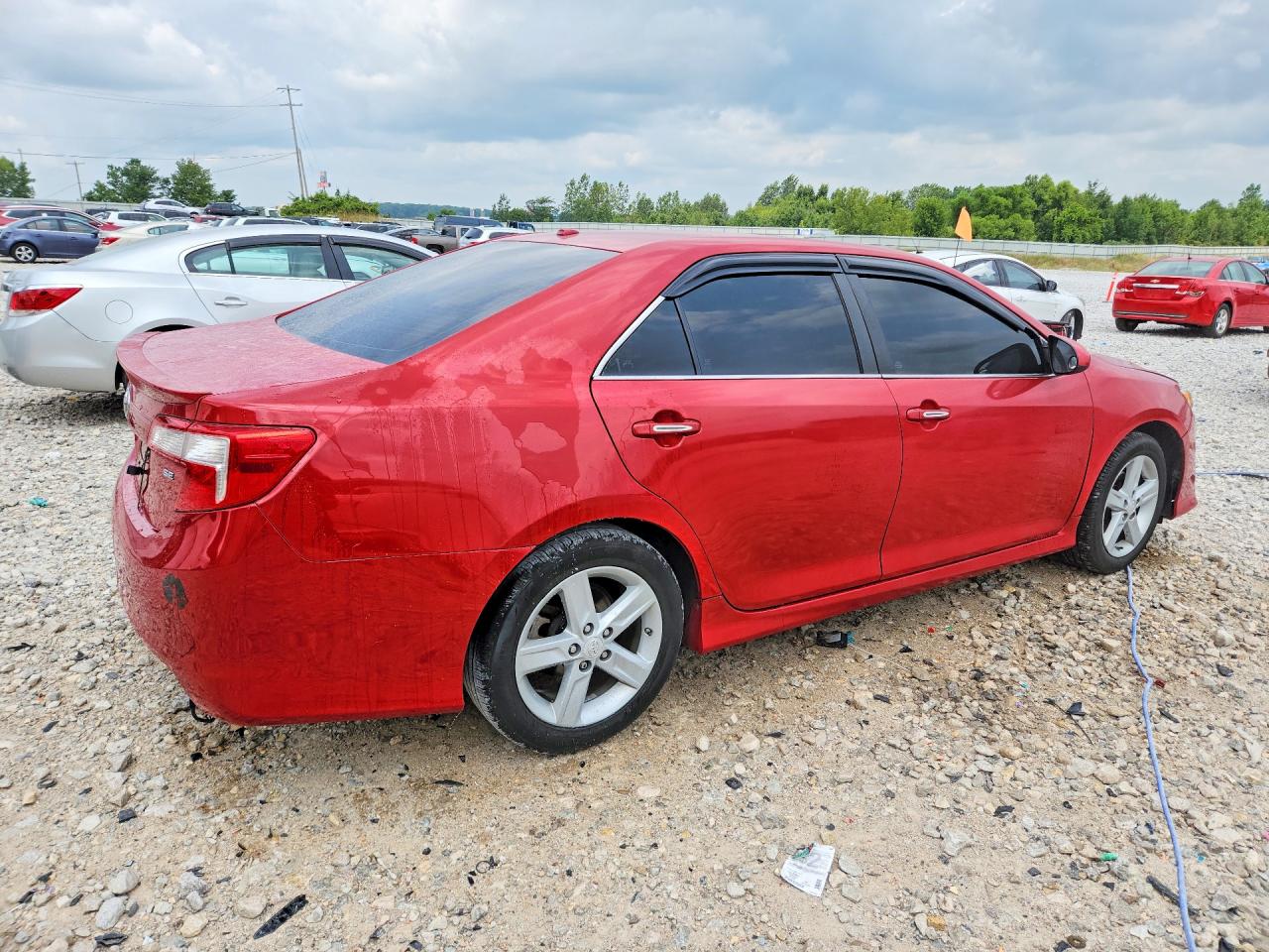 2013 Toyota Camry Se Red vin: 4T1BF1FK4DU645301