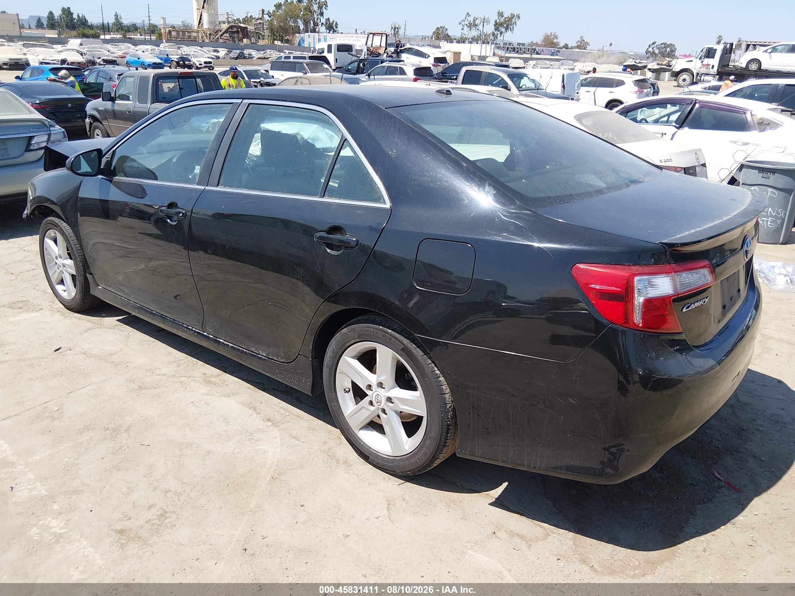 2013 Toyota Camry Se Black vin: 4T1BF1FK4DU649879