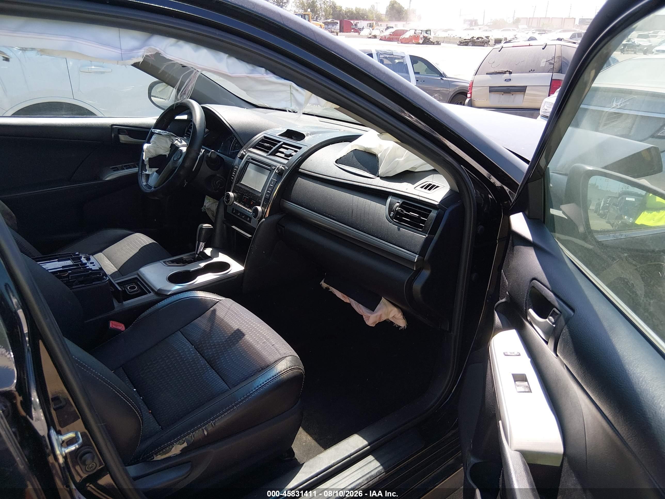 2013 Toyota Camry Se Black vin: 4T1BF1FK4DU649879