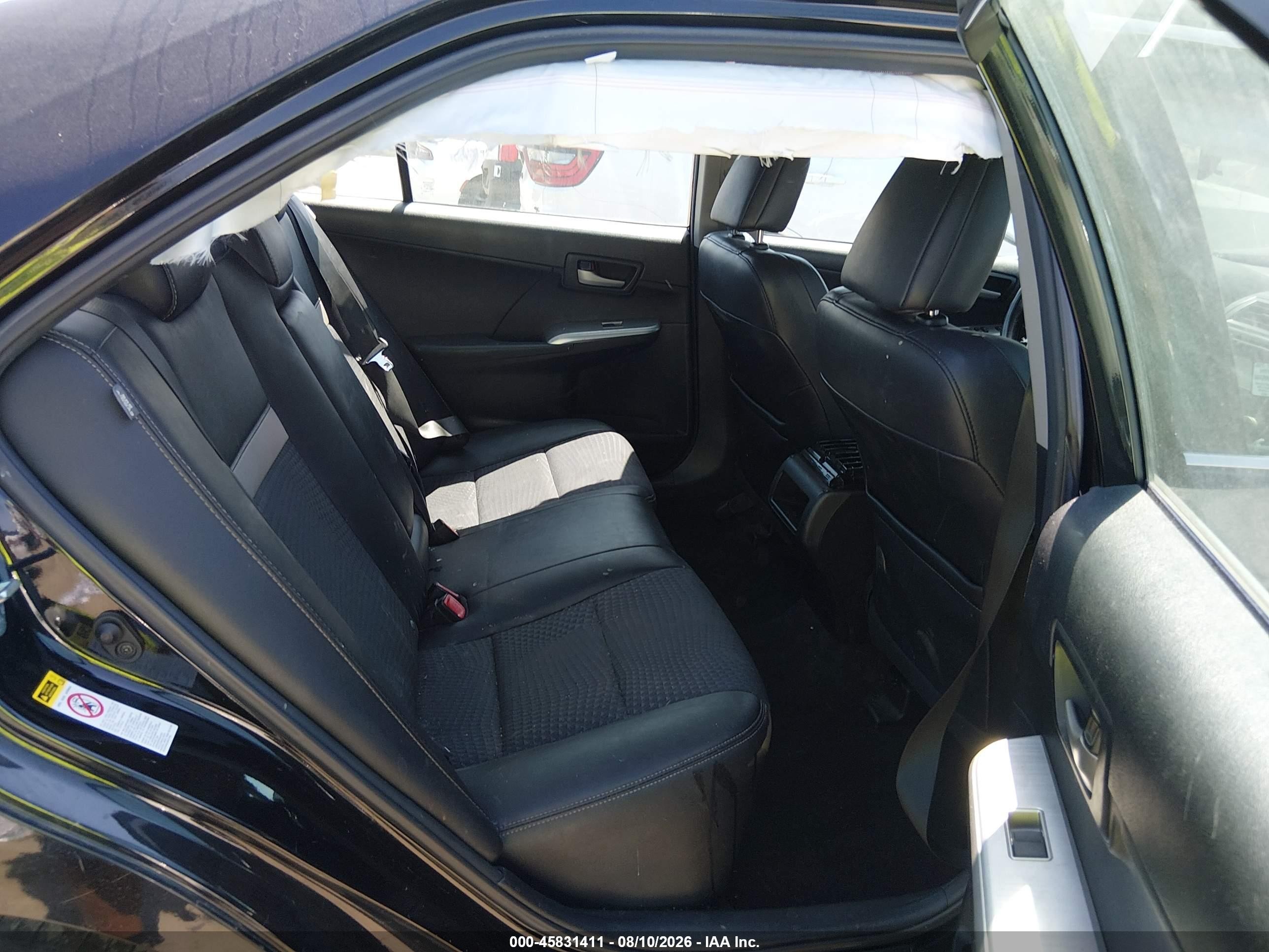 2013 Toyota Camry Se Black vin: 4T1BF1FK4DU649879