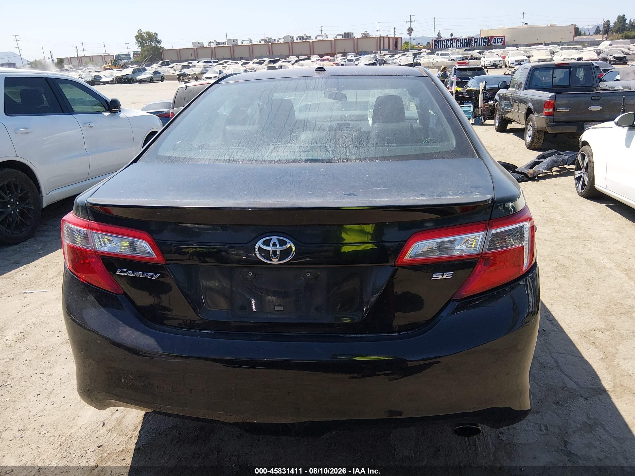 2013 Toyota Camry Se Black vin: 4T1BF1FK4DU649879