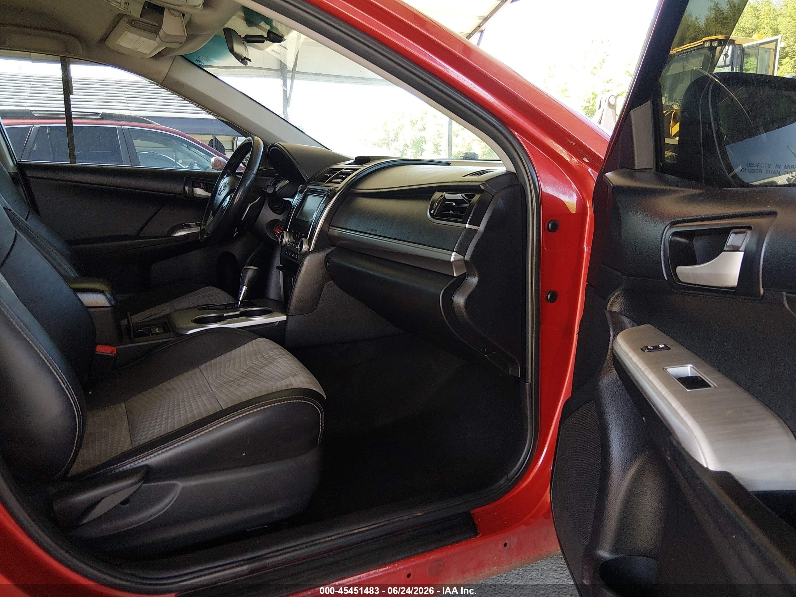 2013 Toyota Camry Se Red vin: 4T1BF1FK4DU665113