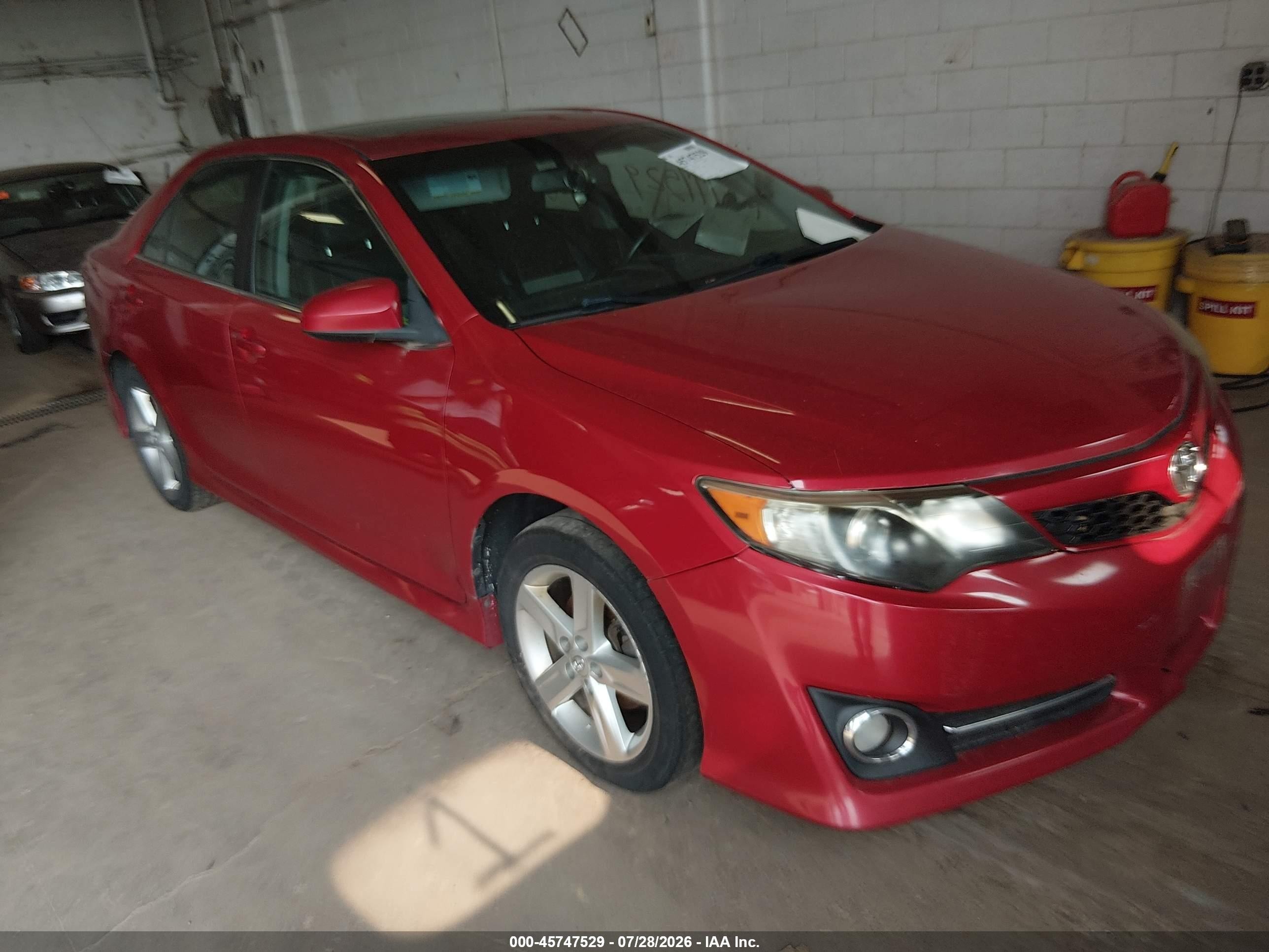 2013 Toyota Camry Se Red vin: 4T1BF1FK4DU668027