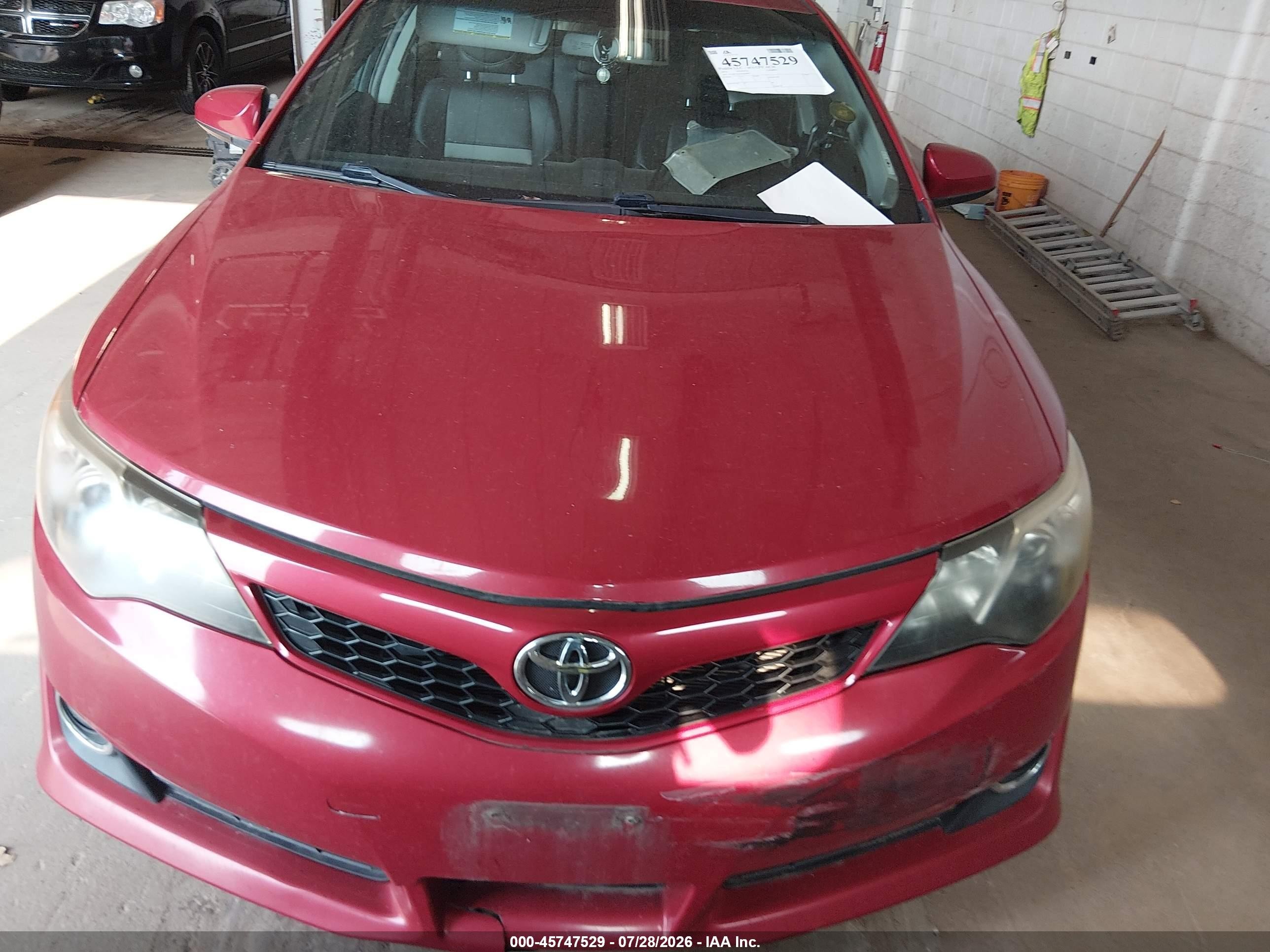2013 Toyota Camry Se Red vin: 4T1BF1FK4DU668027