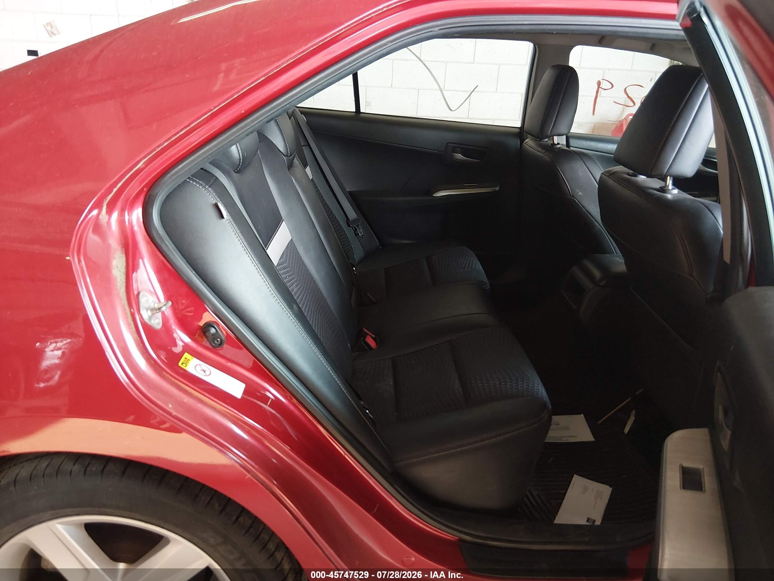 2013 Toyota Camry Se Red vin: 4T1BF1FK4DU668027