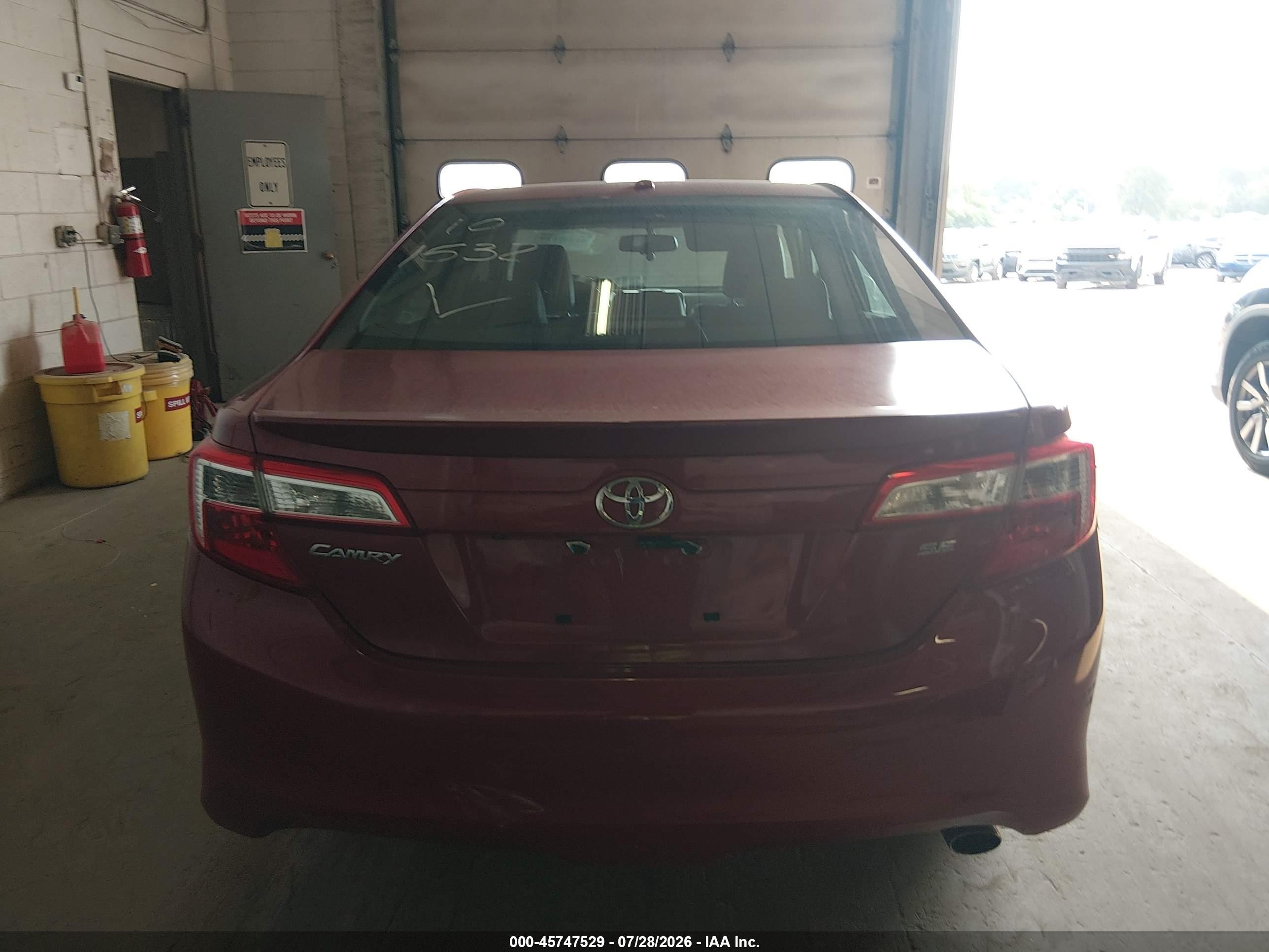 2013 Toyota Camry Se Red vin: 4T1BF1FK4DU668027