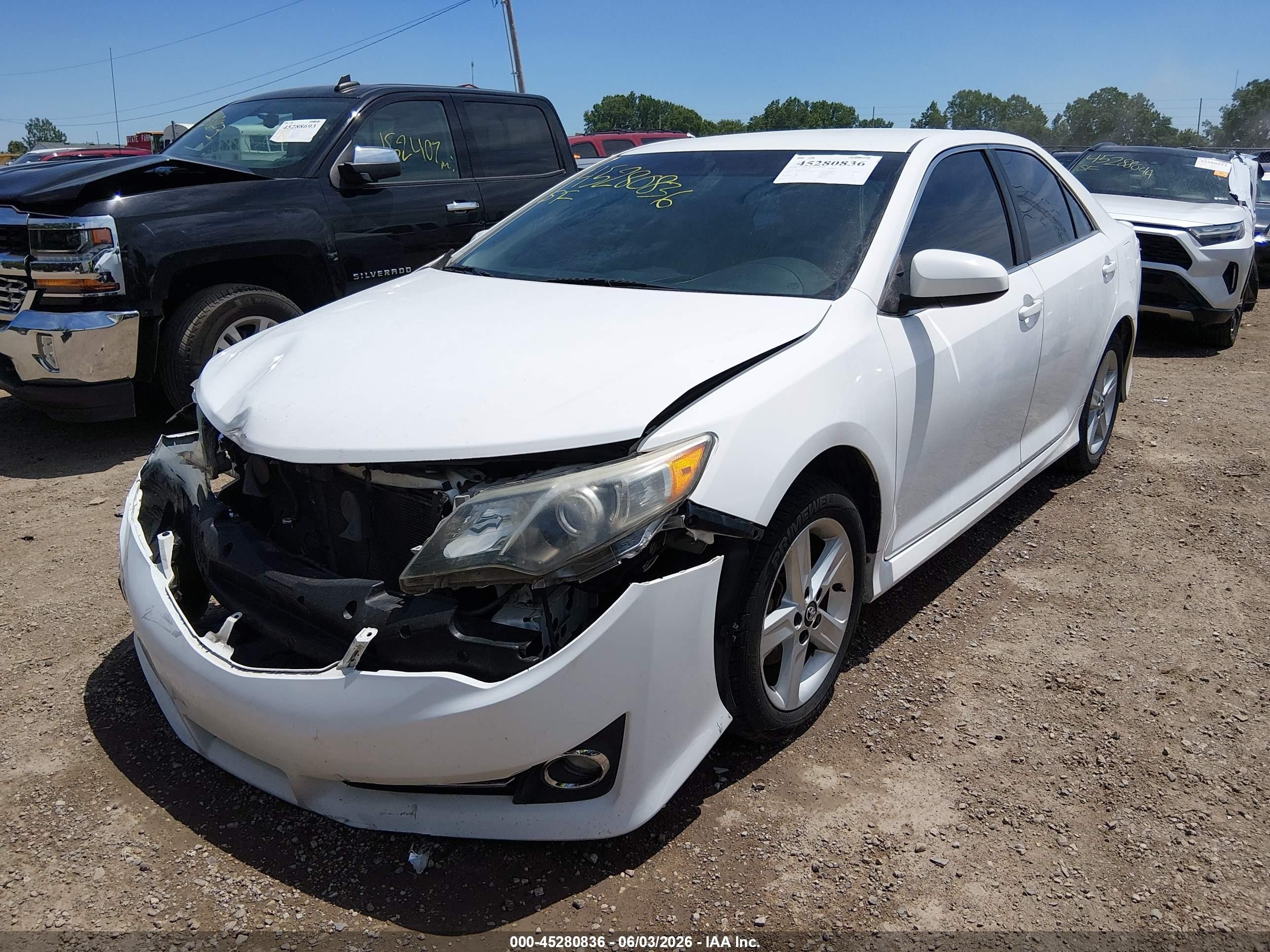 2013 Toyota Camry Se White vin: 4T1BF1FK4DU668917